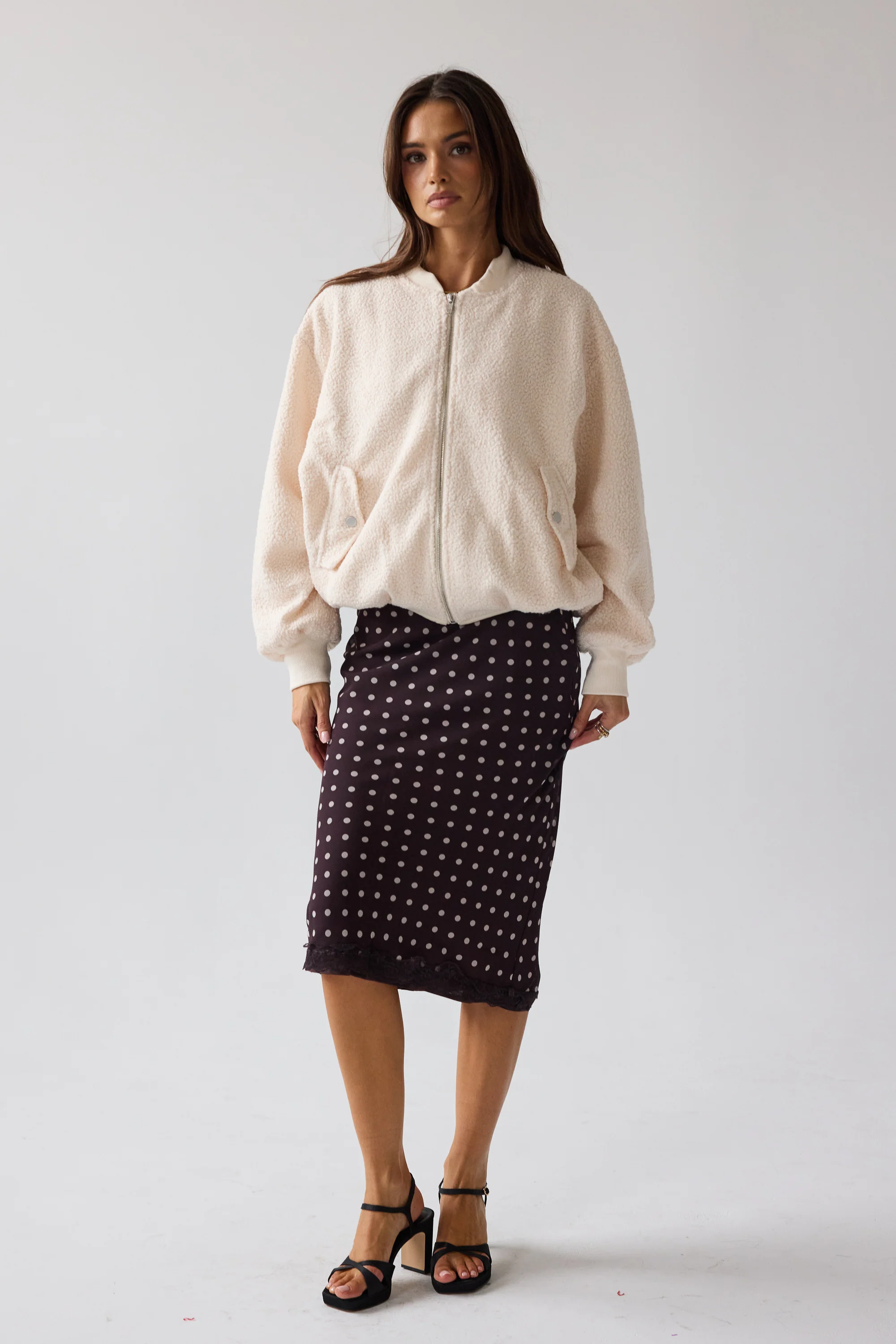 Lucie Sherpa Bomber Jacket - Image 8