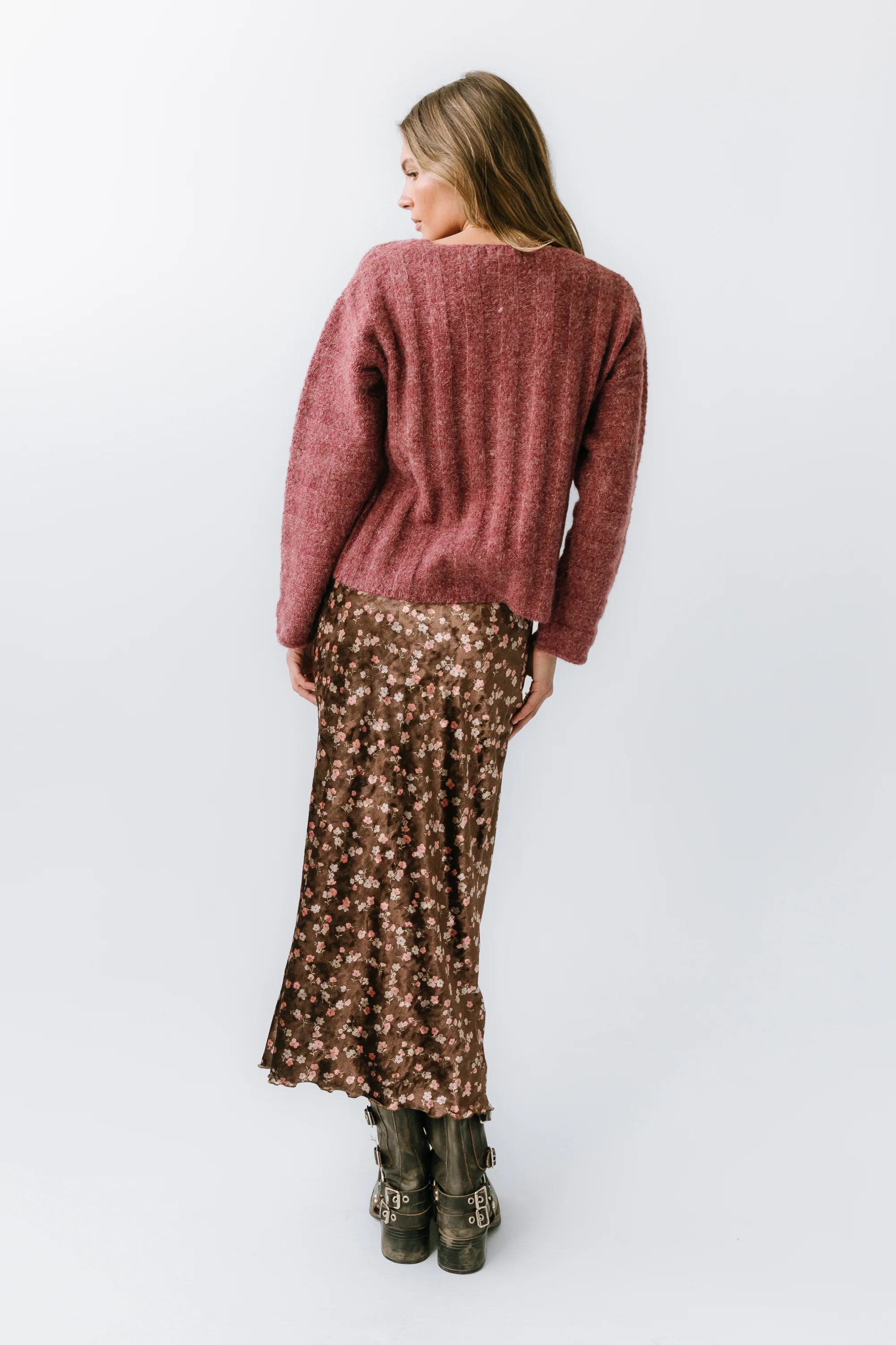 Luella Velvet Midi Skirt - FINAL SALE - Image 2