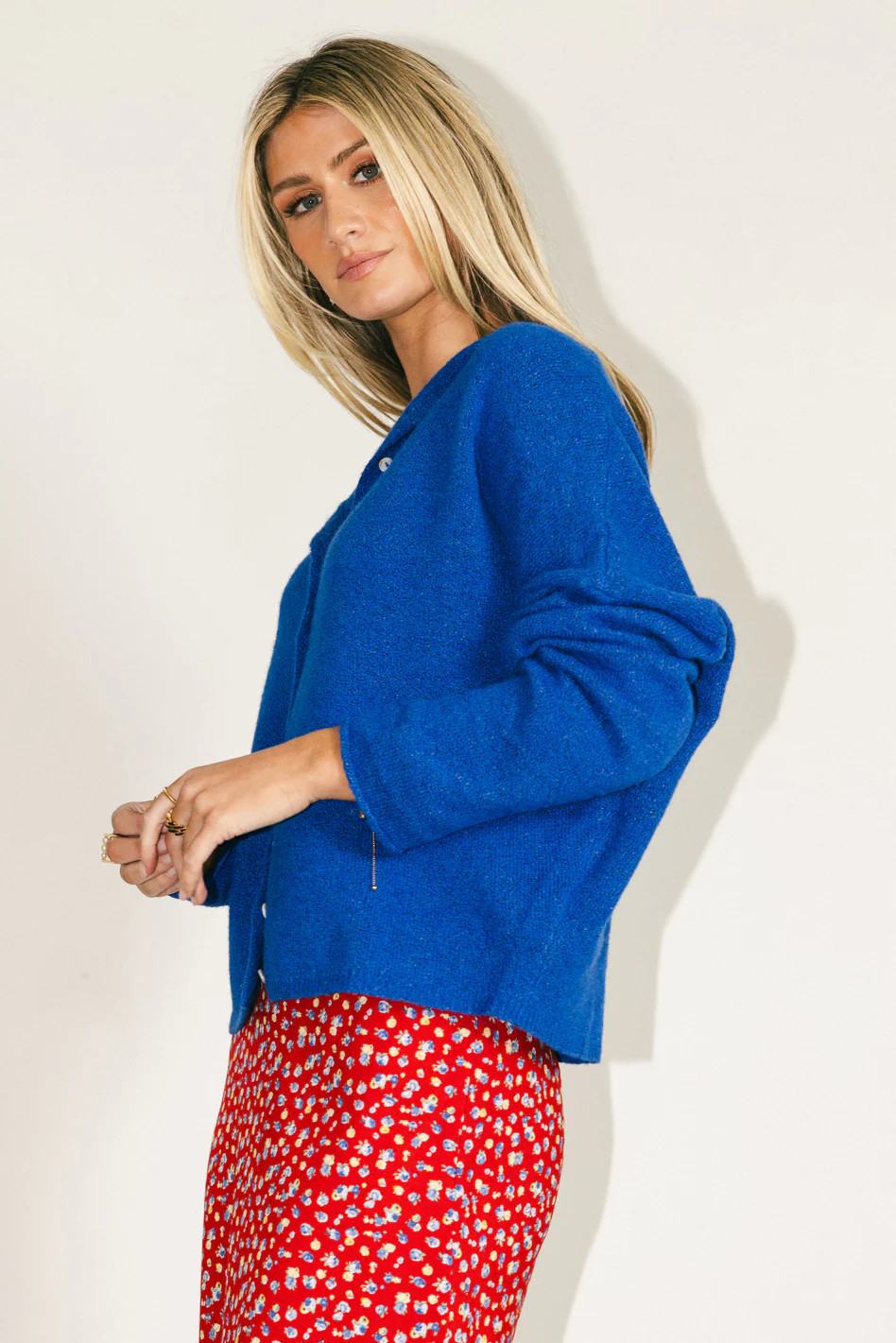 Maci Cardigan in Blue - FINAL SALE - Image 7