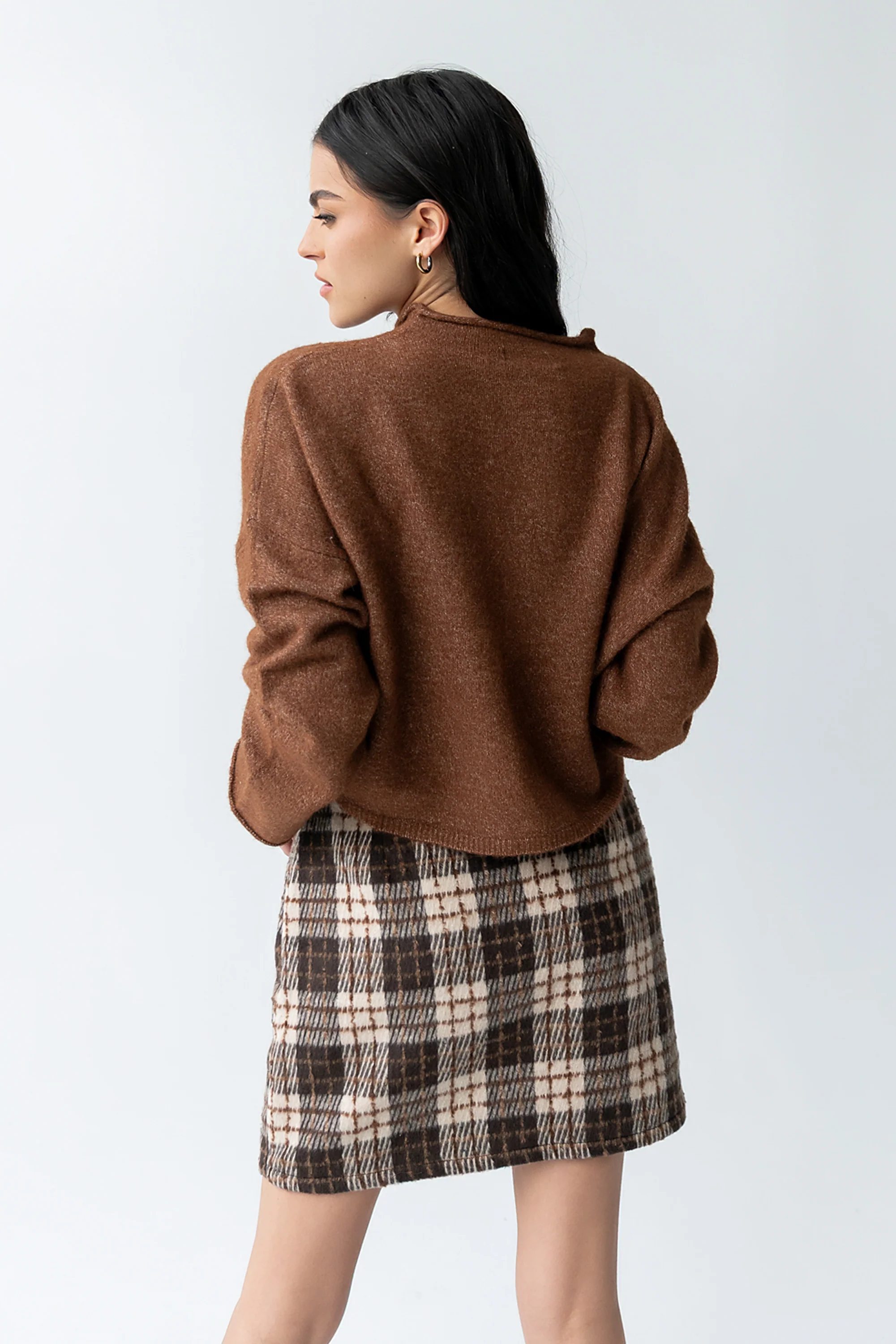 Maci Cardigan in Brown - FINAL SALE - Image 5