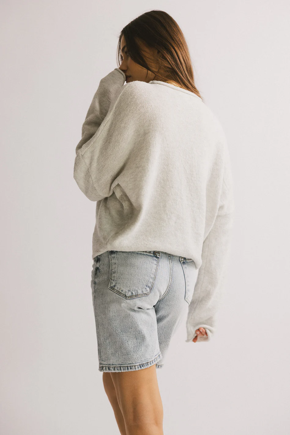 Maci Cardigan in Grey - FINAL SALE - Image 2