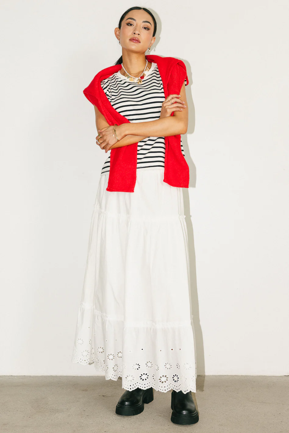 Maci Cardigan in Red - Image 4