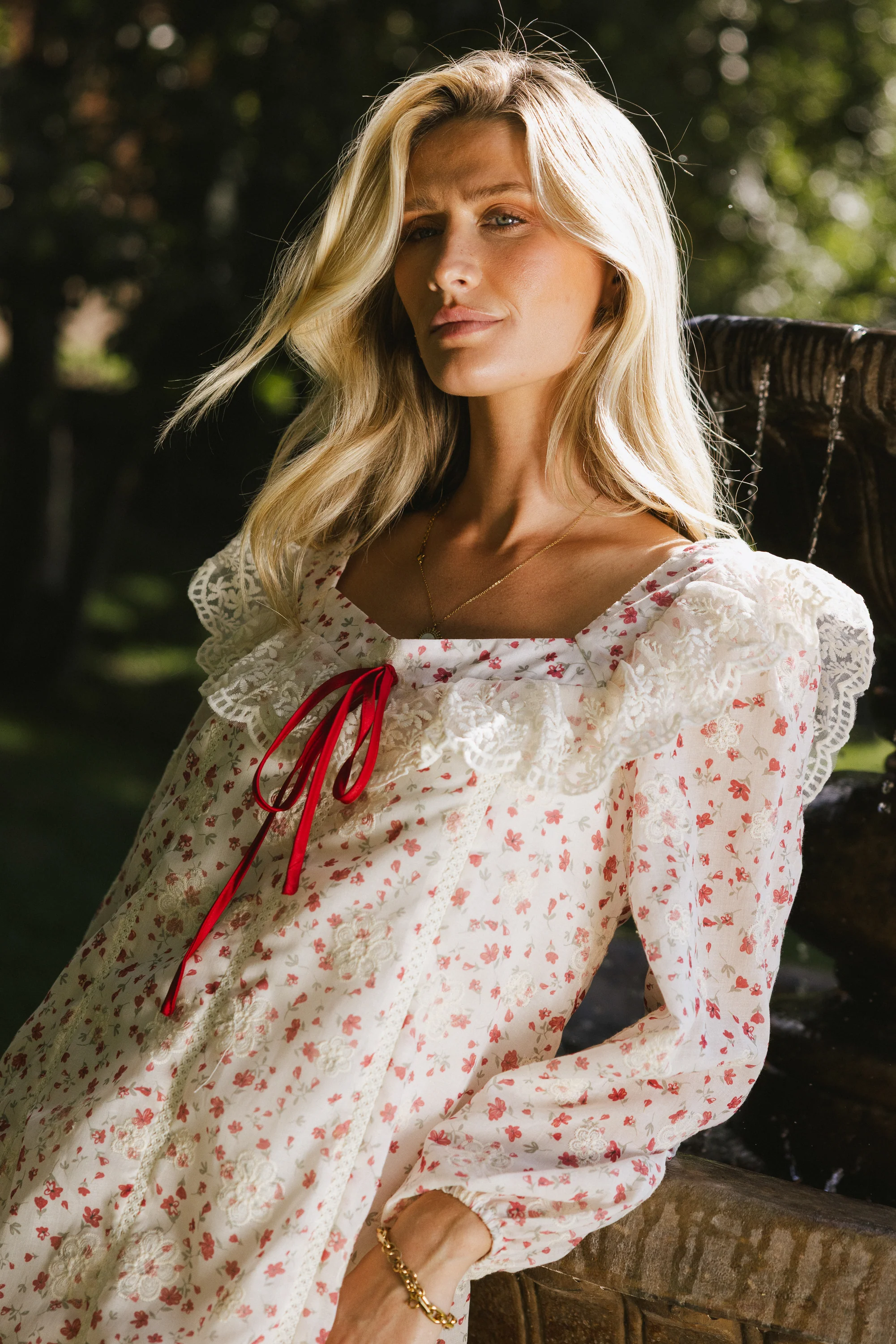 Macy Floral Babydoll Dress - FINAL SALE - Image 3