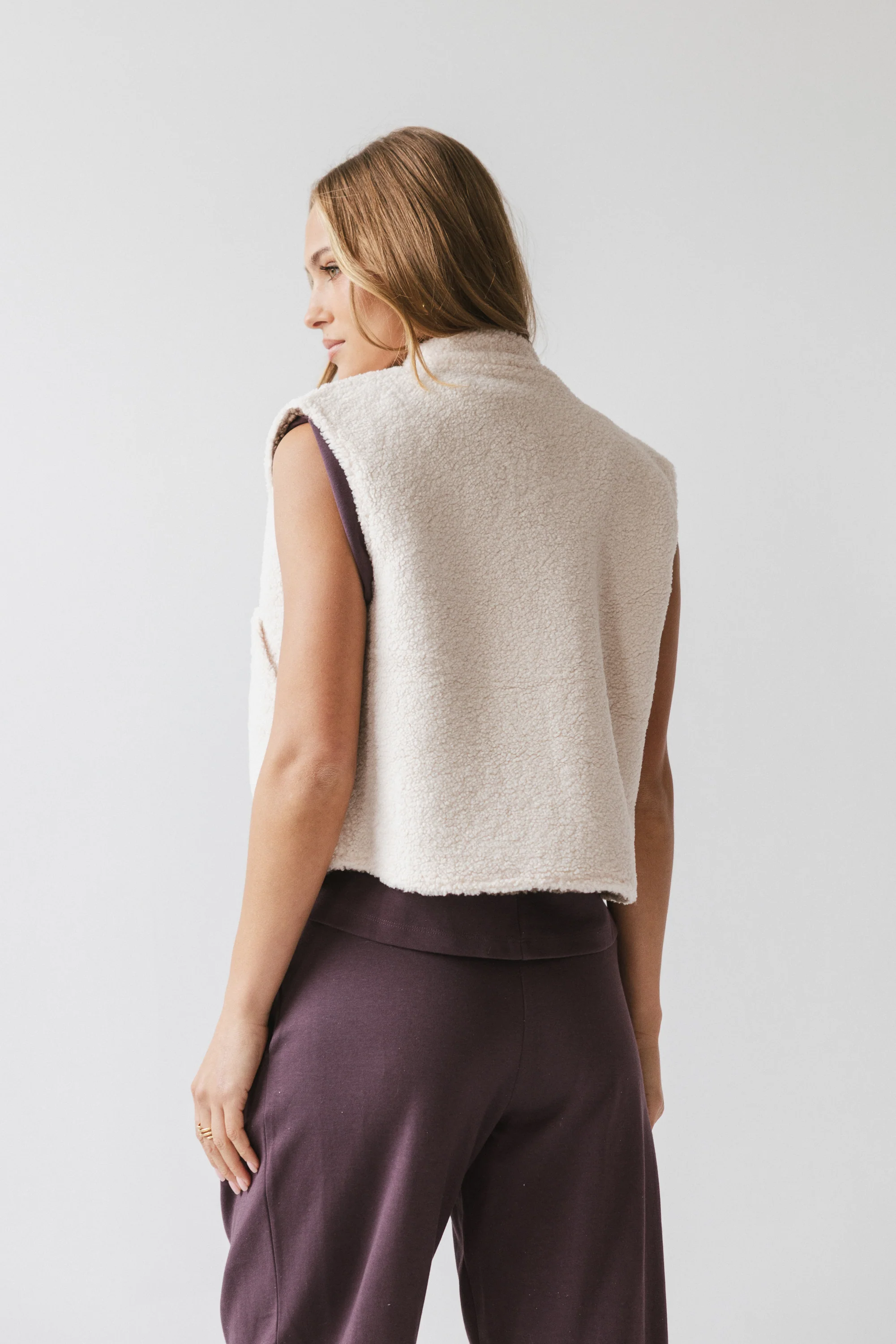 Maddox Reversible Sherpa Vest - FINAL SALE - Image 4