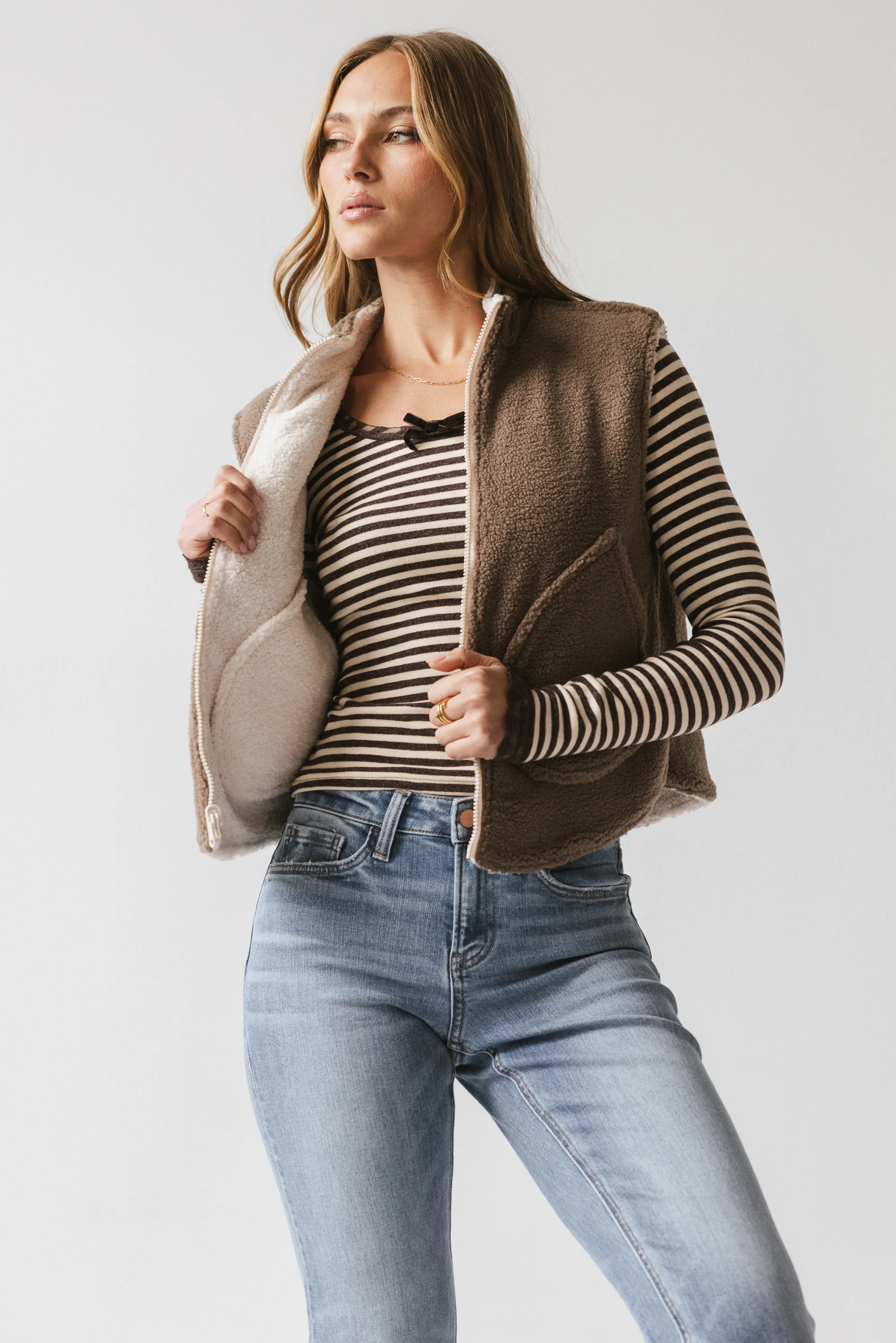 Maddox Reversible Sherpa Vest - FINAL SALE - Image 6