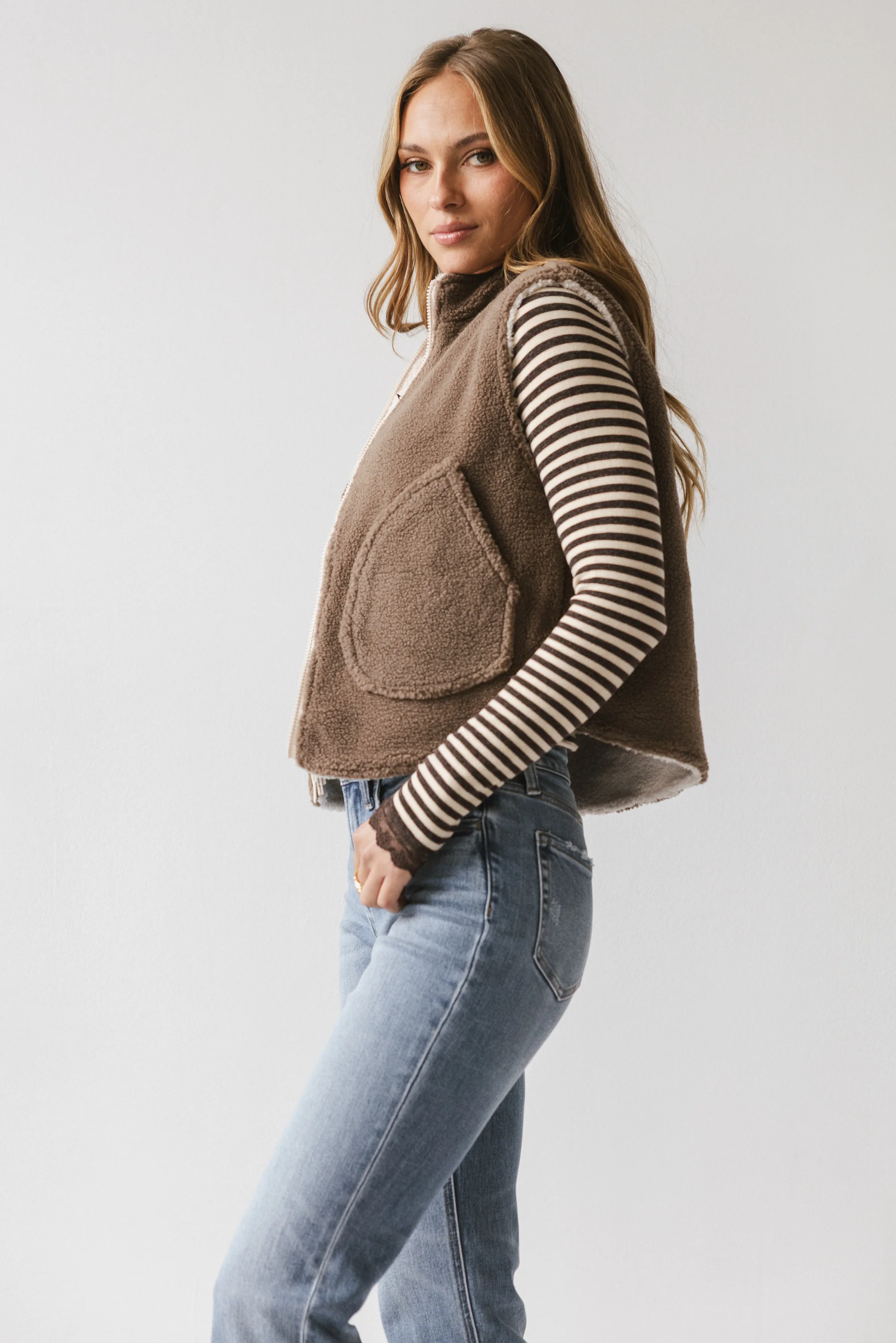 Maddox Reversible Sherpa Vest - FINAL SALE - Image 7