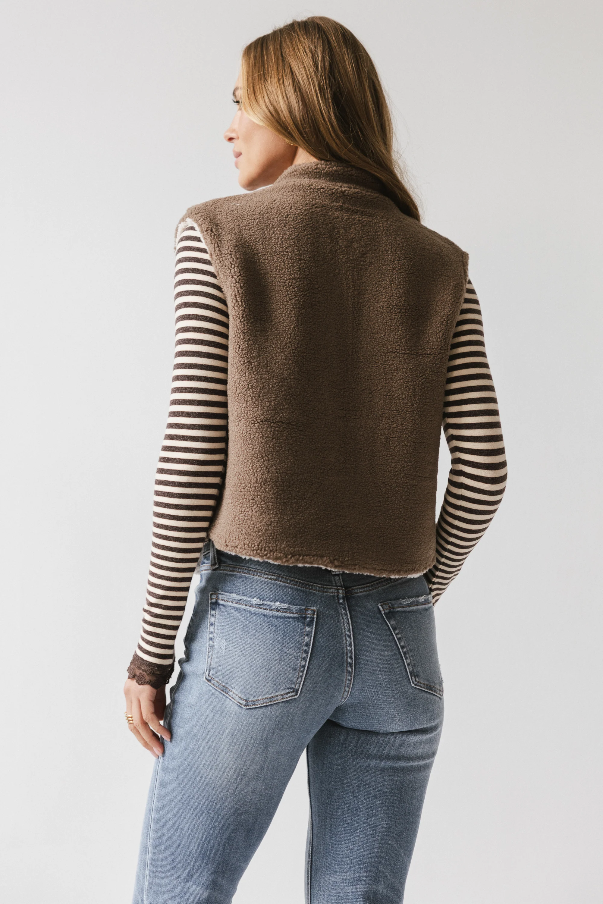 Maddox Reversible Sherpa Vest - FINAL SALE - Image 8