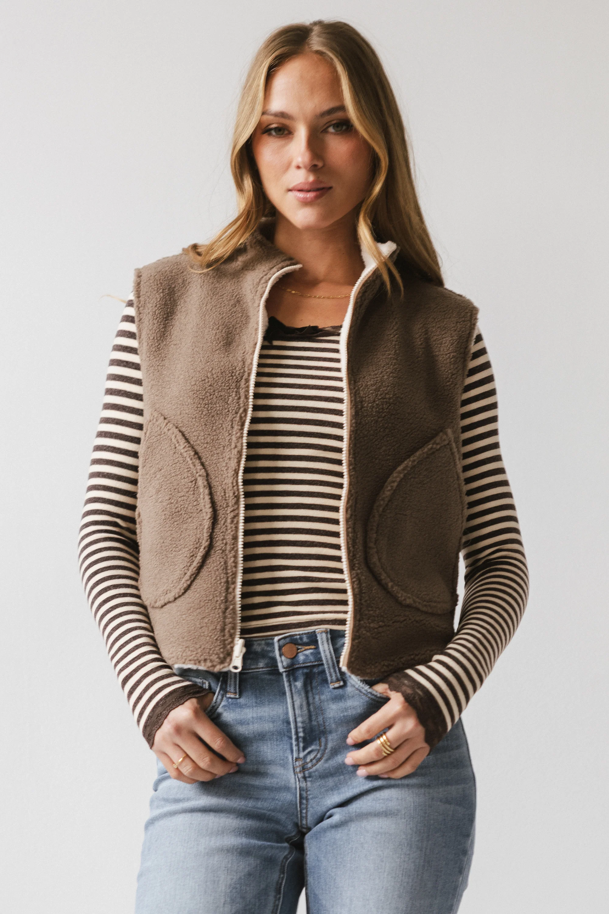 Maddox Reversible Sherpa Vest - FINAL SALE - Image 9