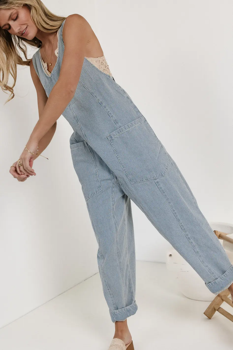 Madeline Jumpsuit in Striped - FINAL SALE - Image 5