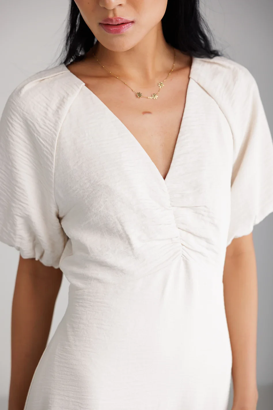Maeve Midi Dress in Cream - FINAL SALE - Image 5