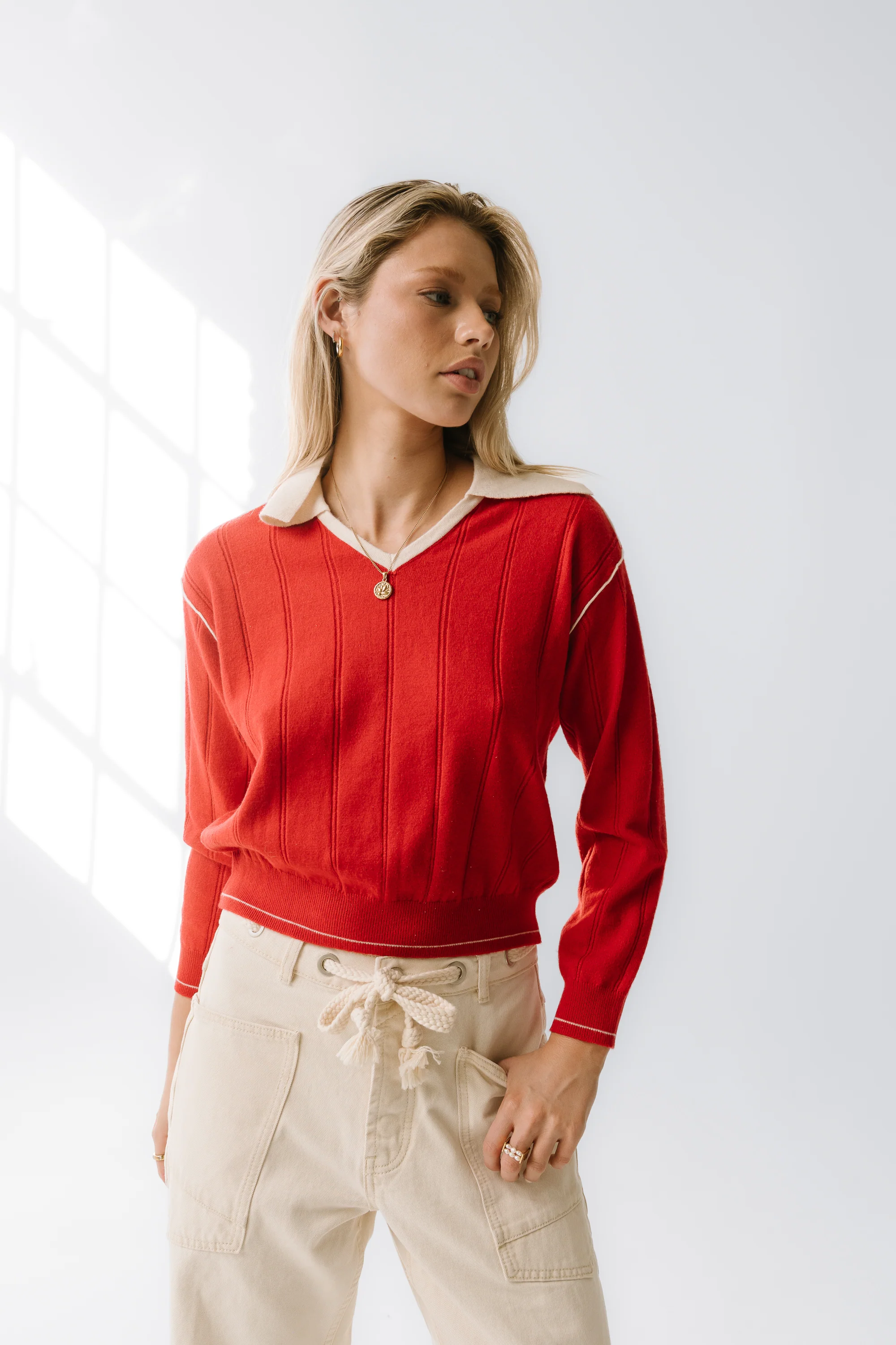Maggie Contrast Sweater - FINAL SALE - Image 2