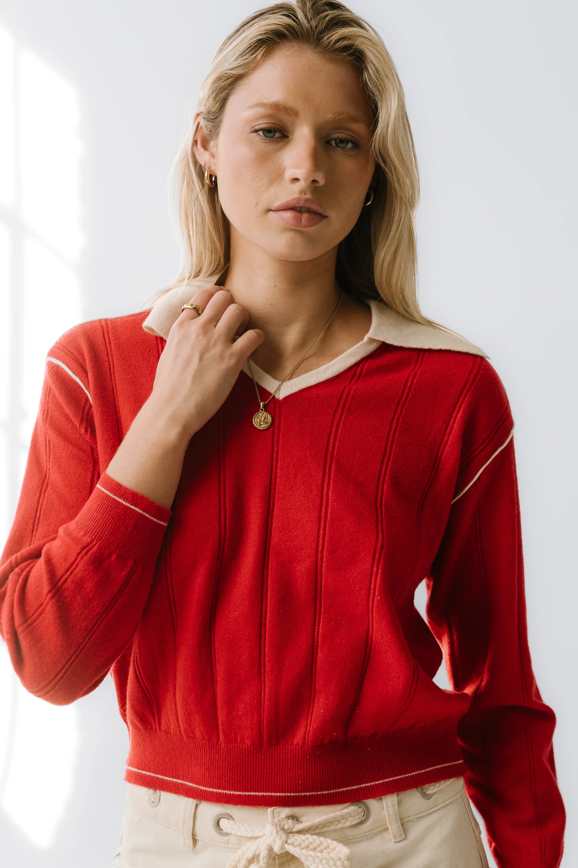 Maggie Contrast Sweater - FINAL SALE - Image 4