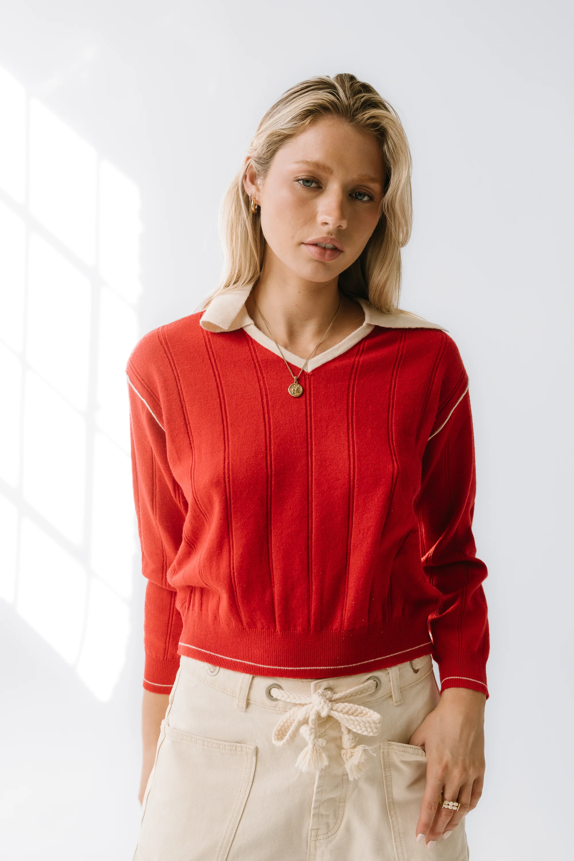 Maggie Contrast Sweater - FINAL SALE - Image 7