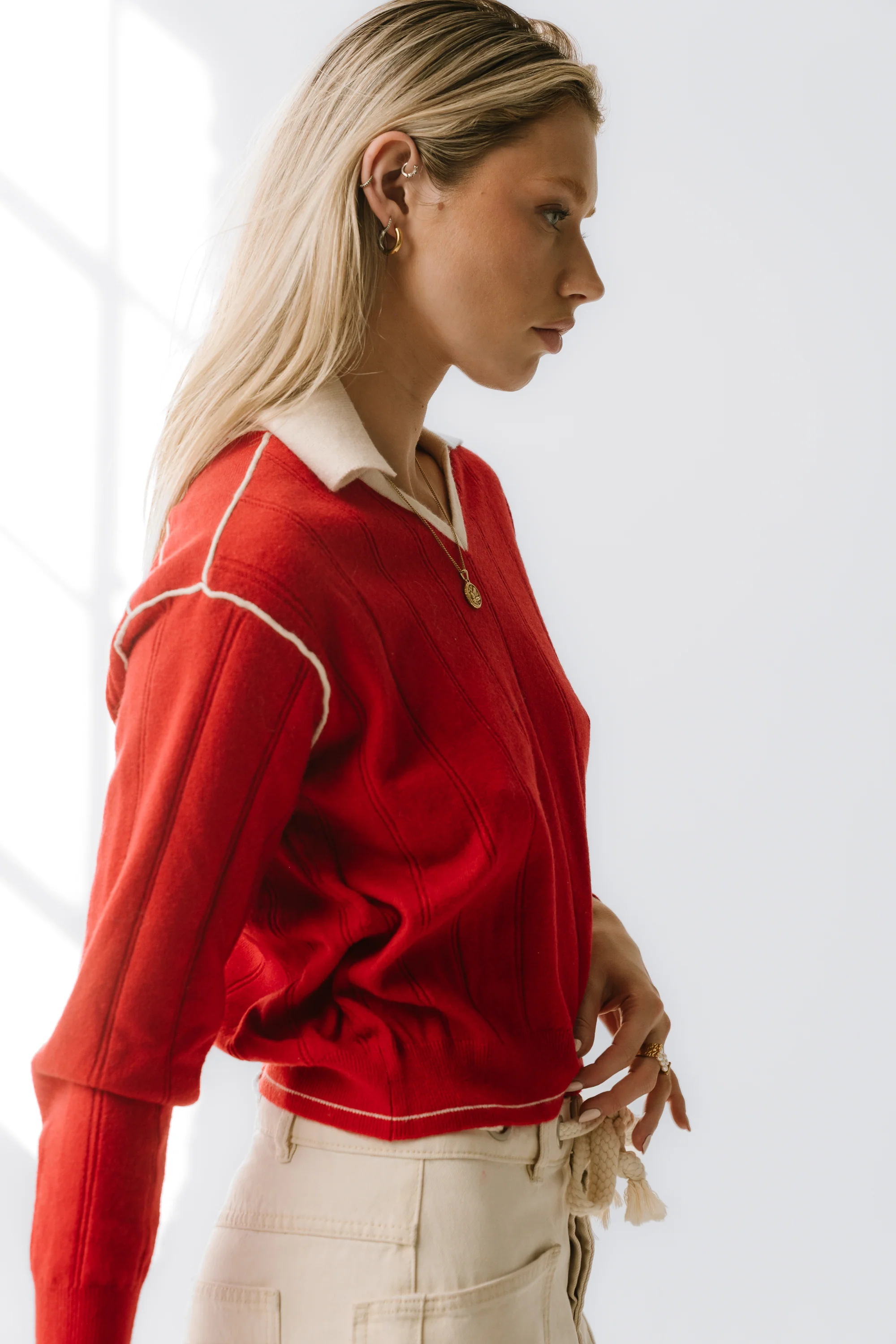 Maggie Contrast Sweater - FINAL SALE - Image 8