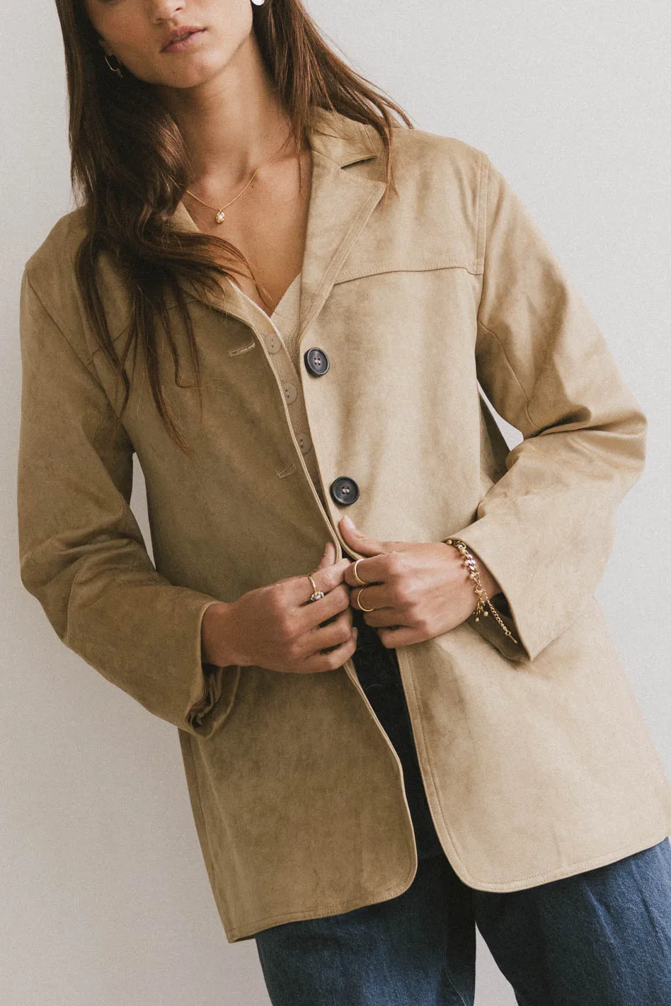 Renly Suede Blazer - FINAL SALE - Image 3