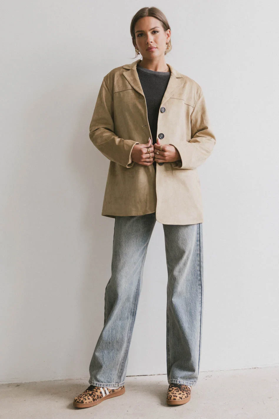Renly Suede Blazer - FINAL SALE - Image 4