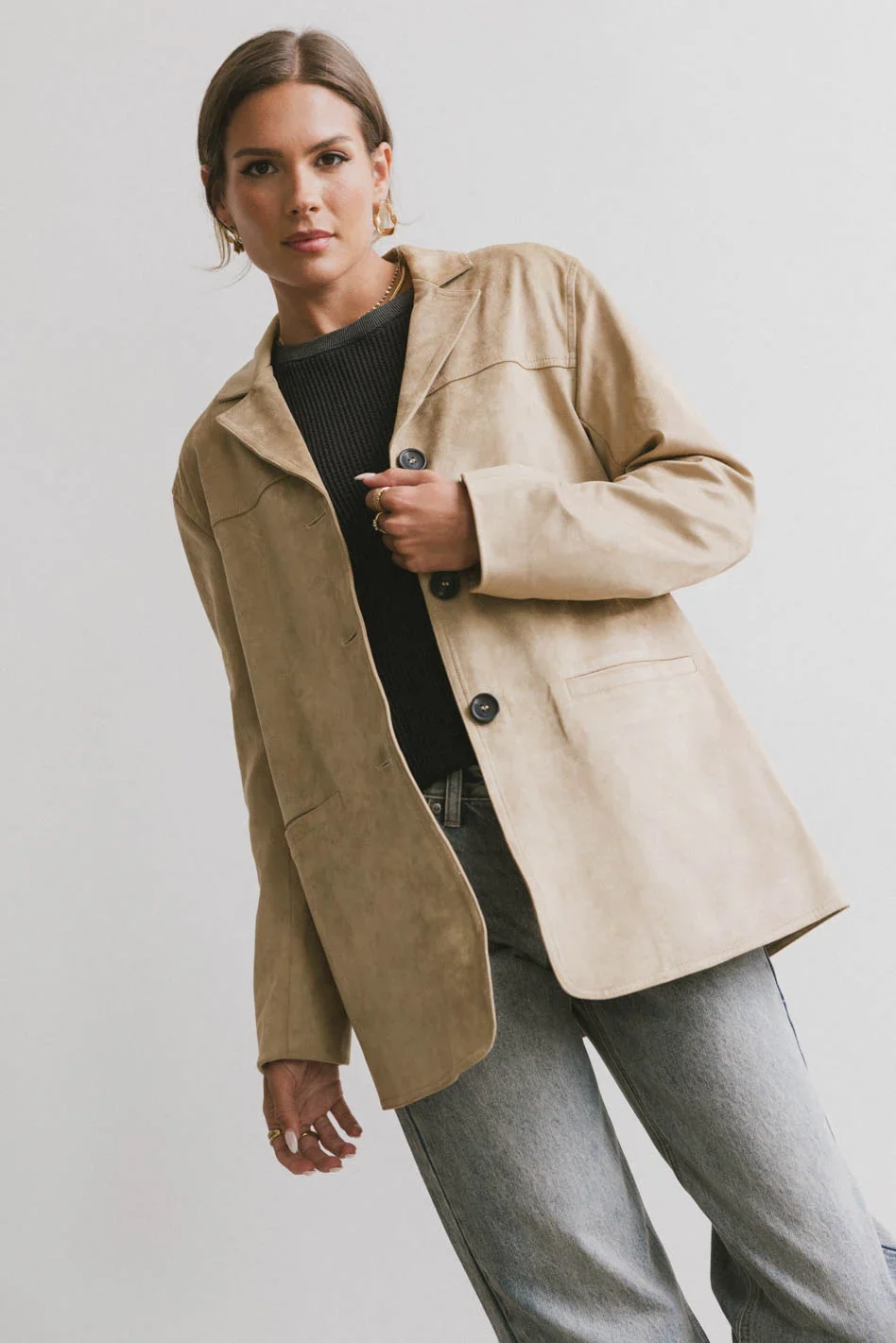 Renly Suede Blazer - FINAL SALE - Image 5