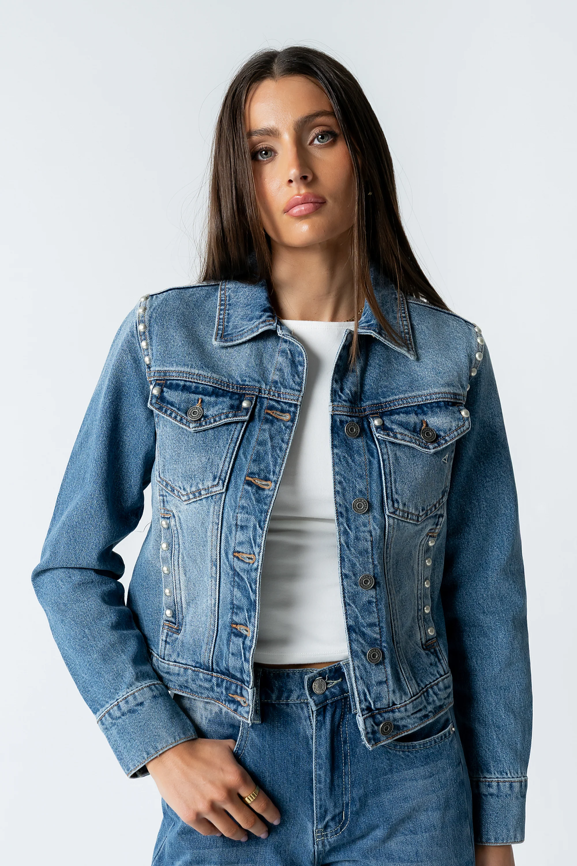 Majorca Studded Denim Jacket - Image 2