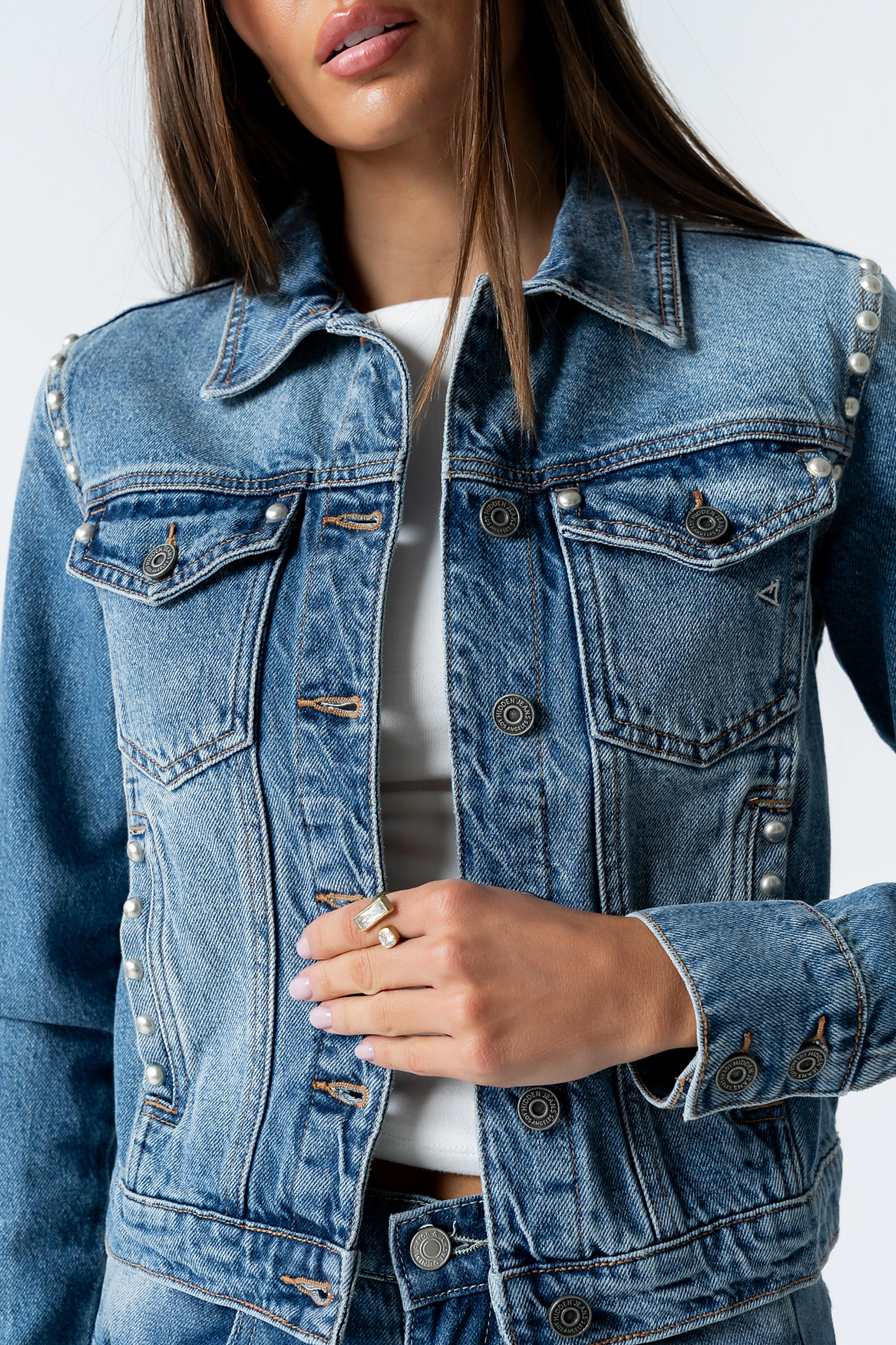 Majorca Studded Denim Jacket - Image 4