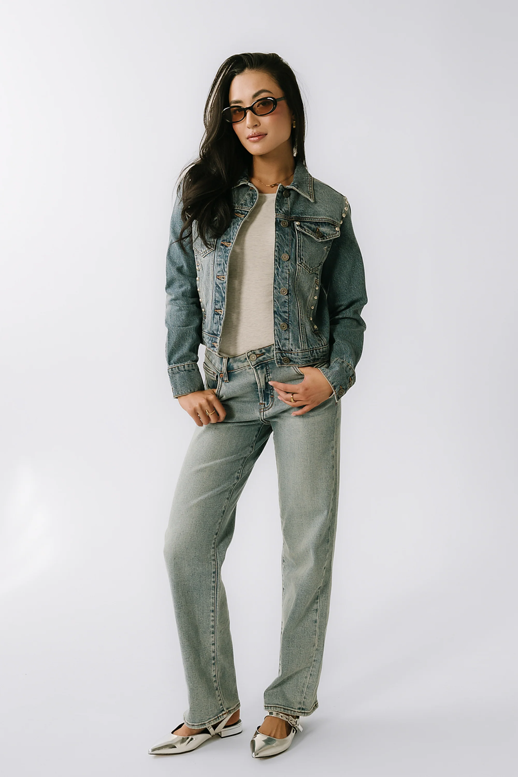 Majorca Studded Denim Jacket - Image 8