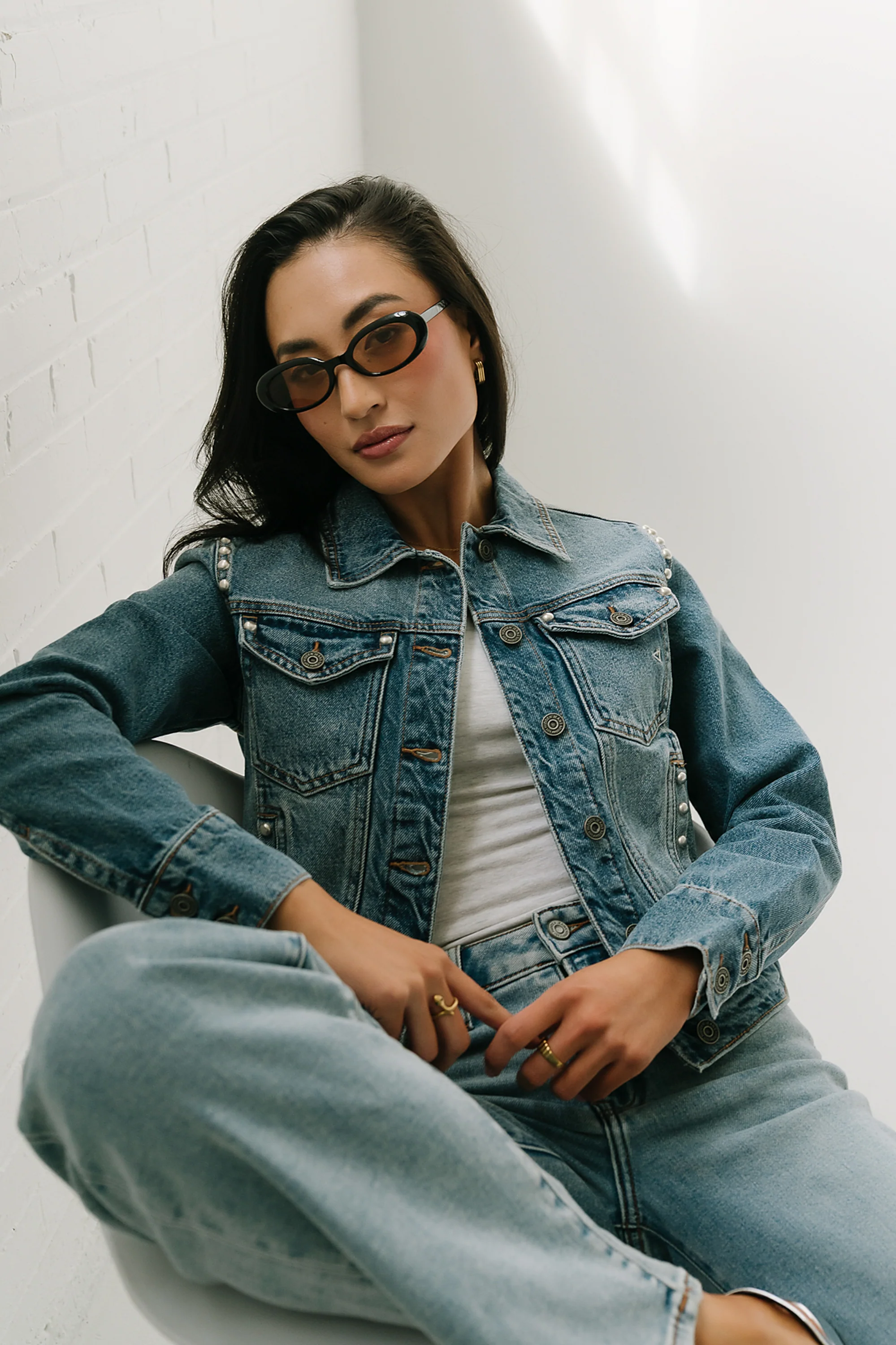 Majorca Studded Denim Jacket - Image 9