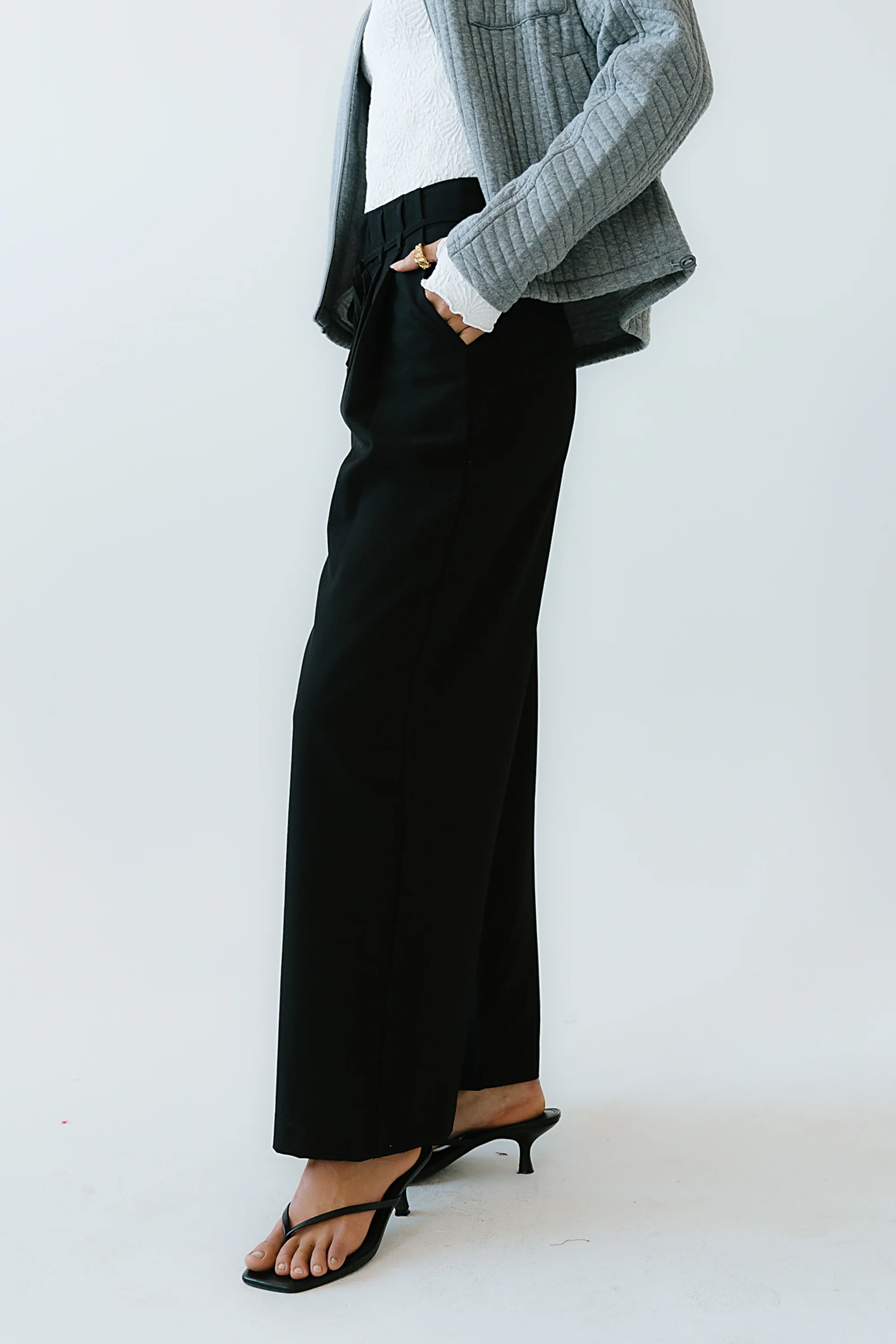 Mandy Pleated Wide Leg Pants - Image 3
