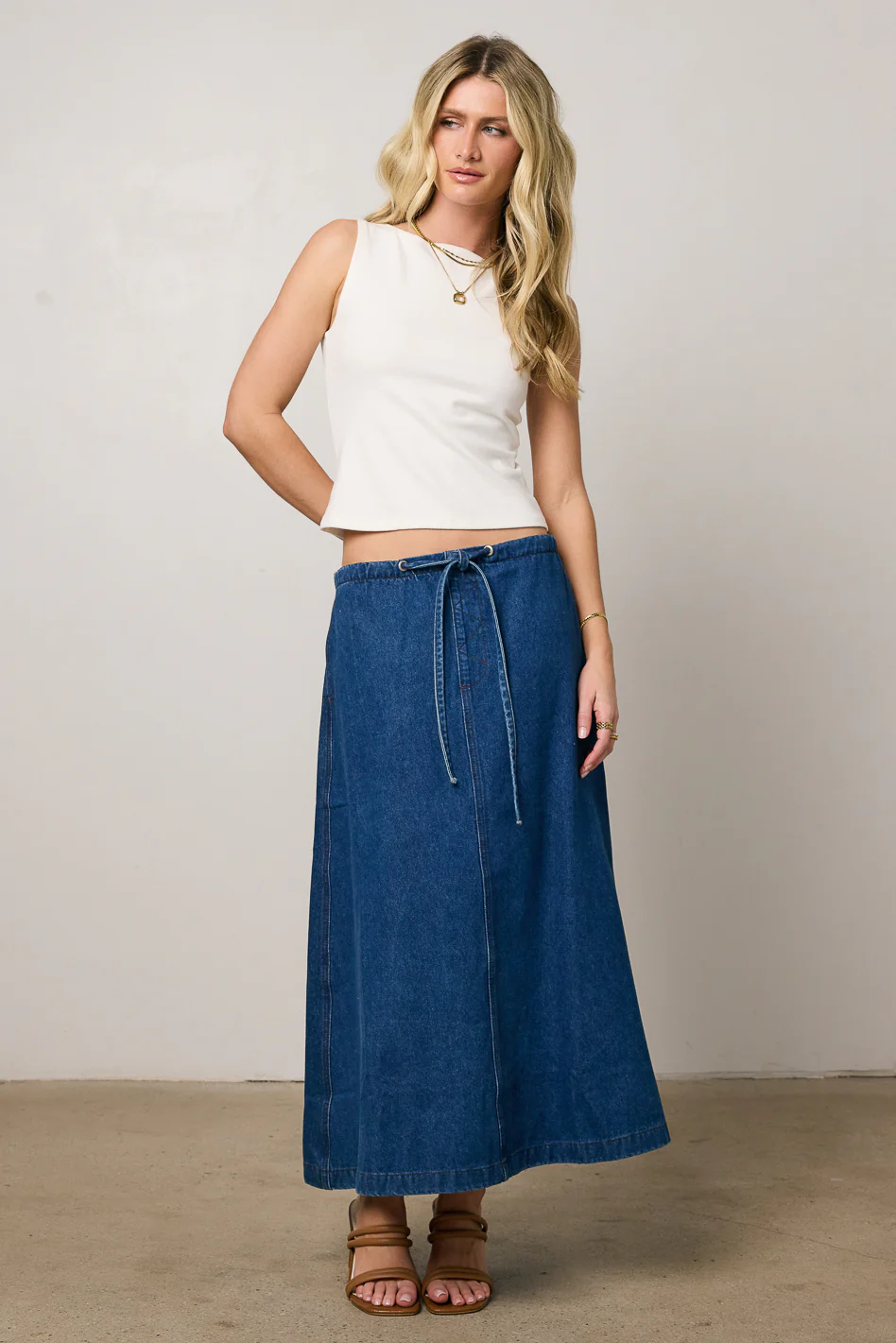 Mandy Tank Top in White - FINAL SALE - Image 5