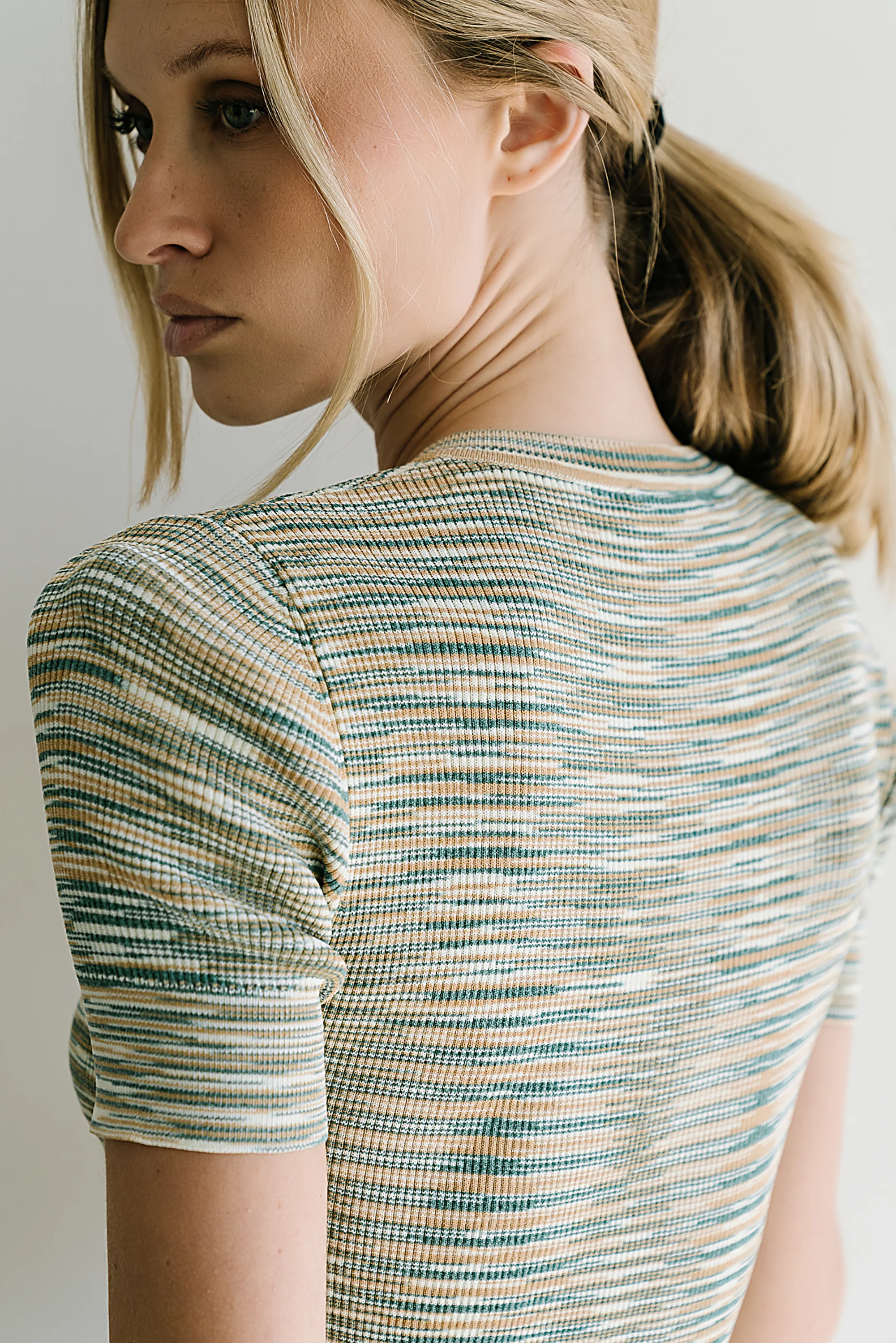 Mannie Heathered Sweater in Multi - FINAL SALE - Image 2