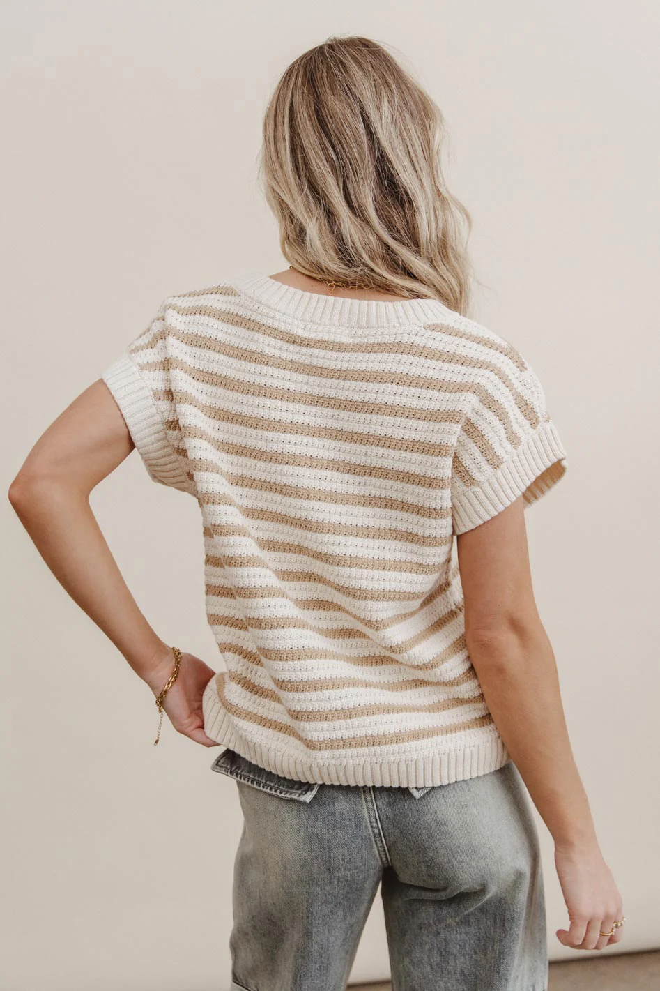 Marcel Knit Sweater in Khaki - FINAL SALE - Image 3