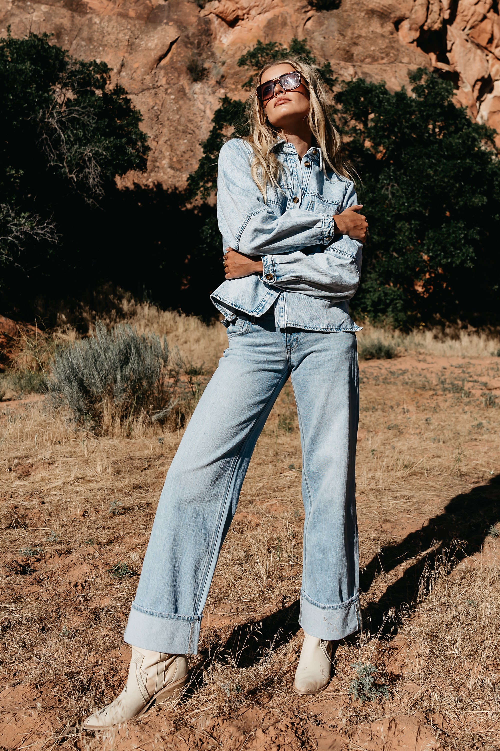 Marcia Cuffed Baggy Jeans - Image 2