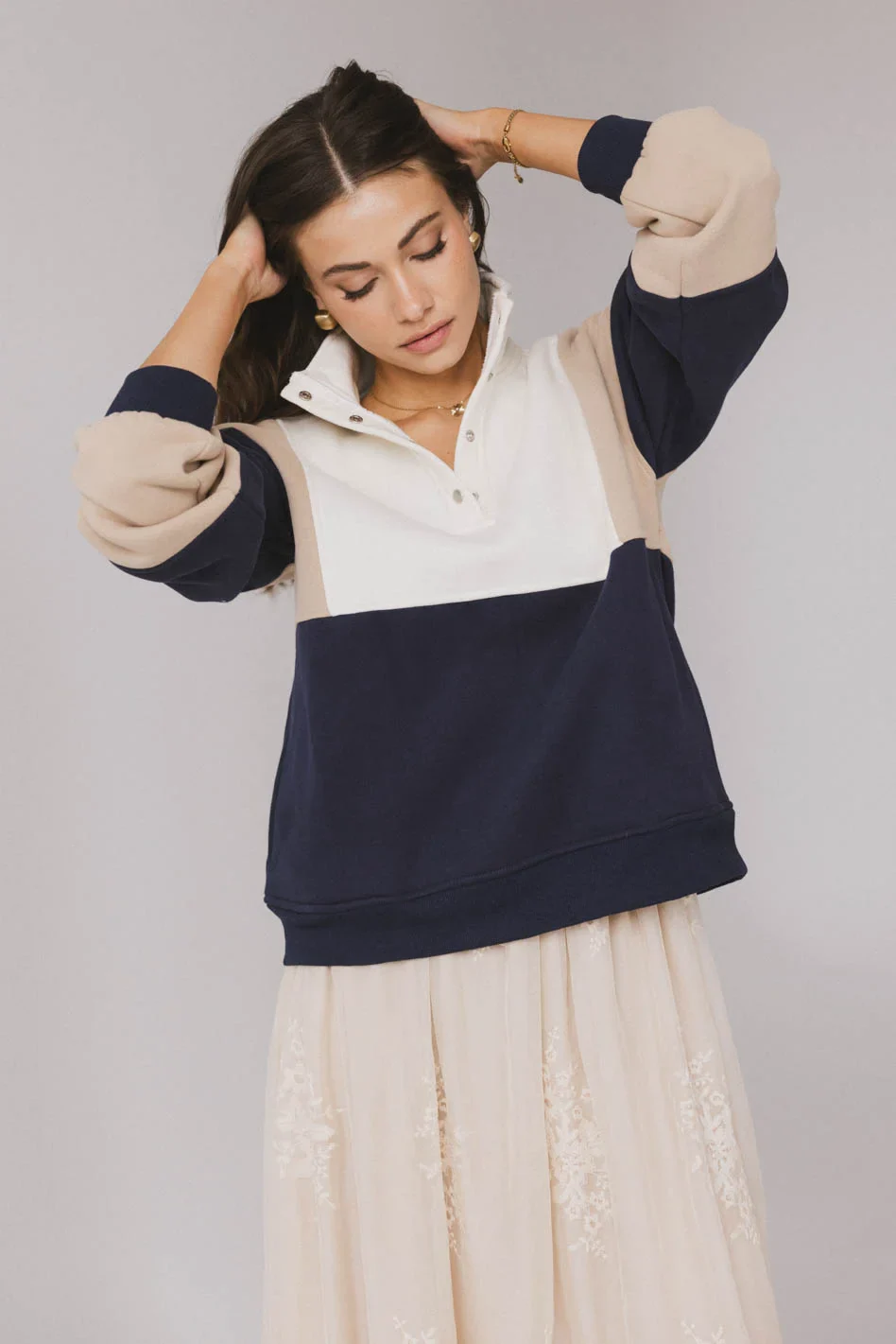 Marcus Quarter Snap Sweatshirt - FINAL SALE - Image 5
