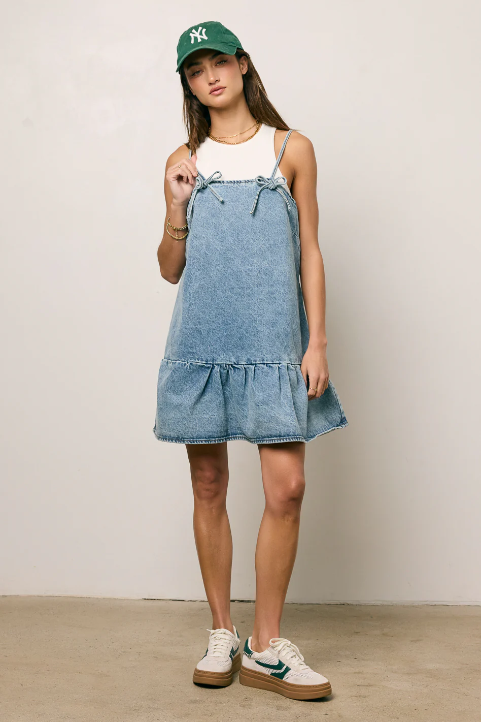Mardie Denim Mini Dress - FINAL SALE - Image 6