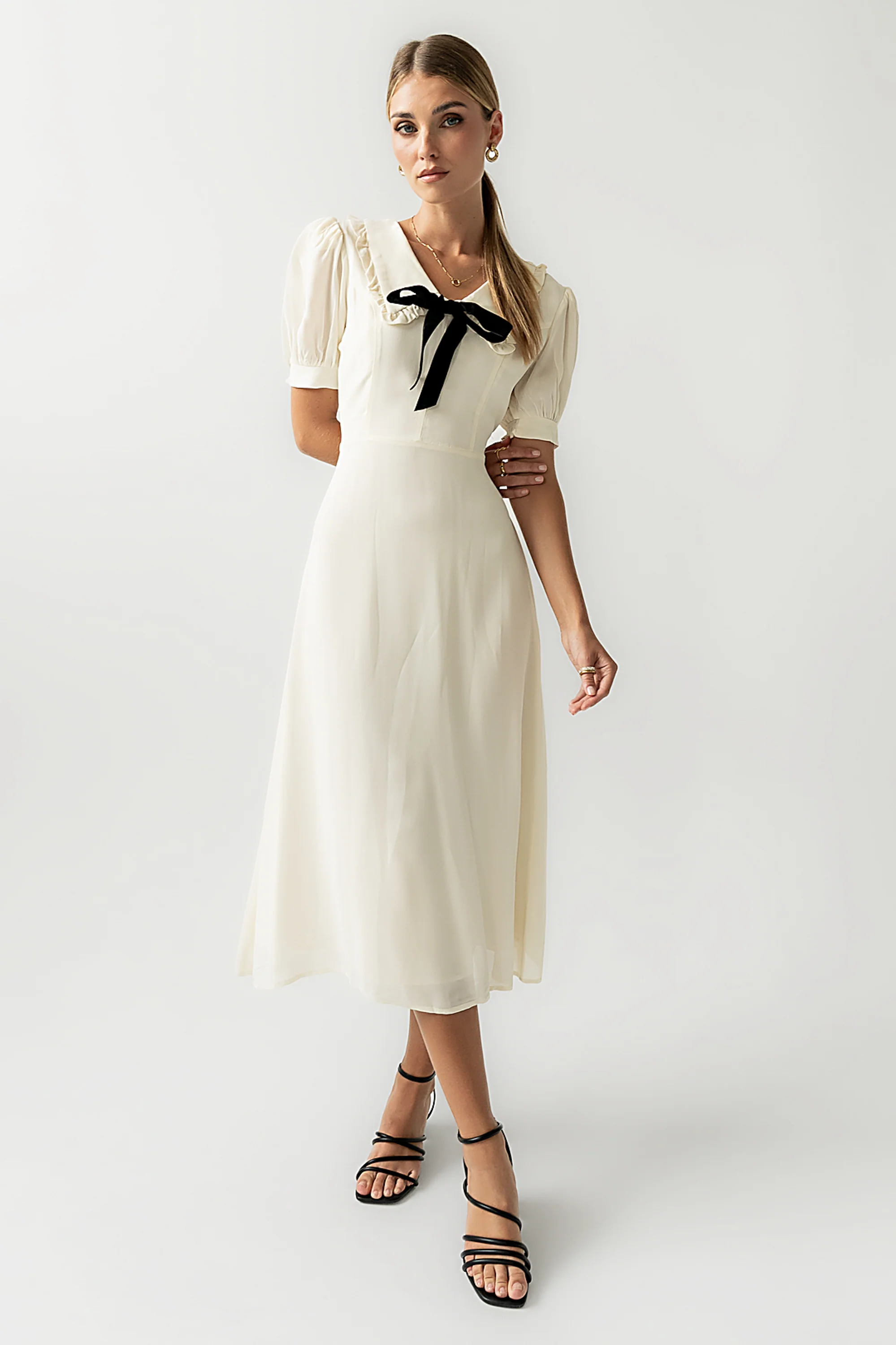 Maren Collared Midi Dress - FINAL SALE - Image 3