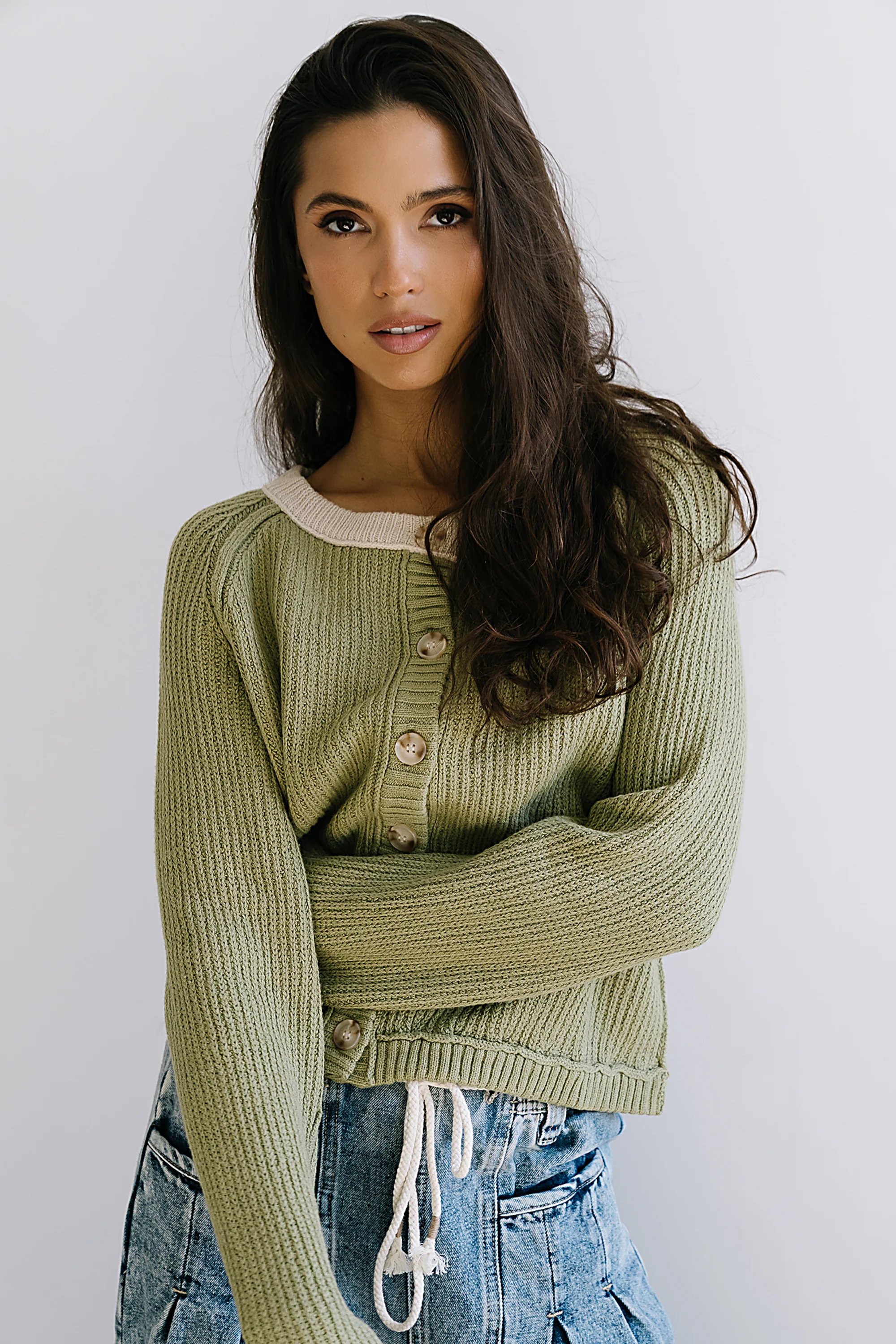 Margaret Contrast Cardigan - FINAL SALE - Image 3