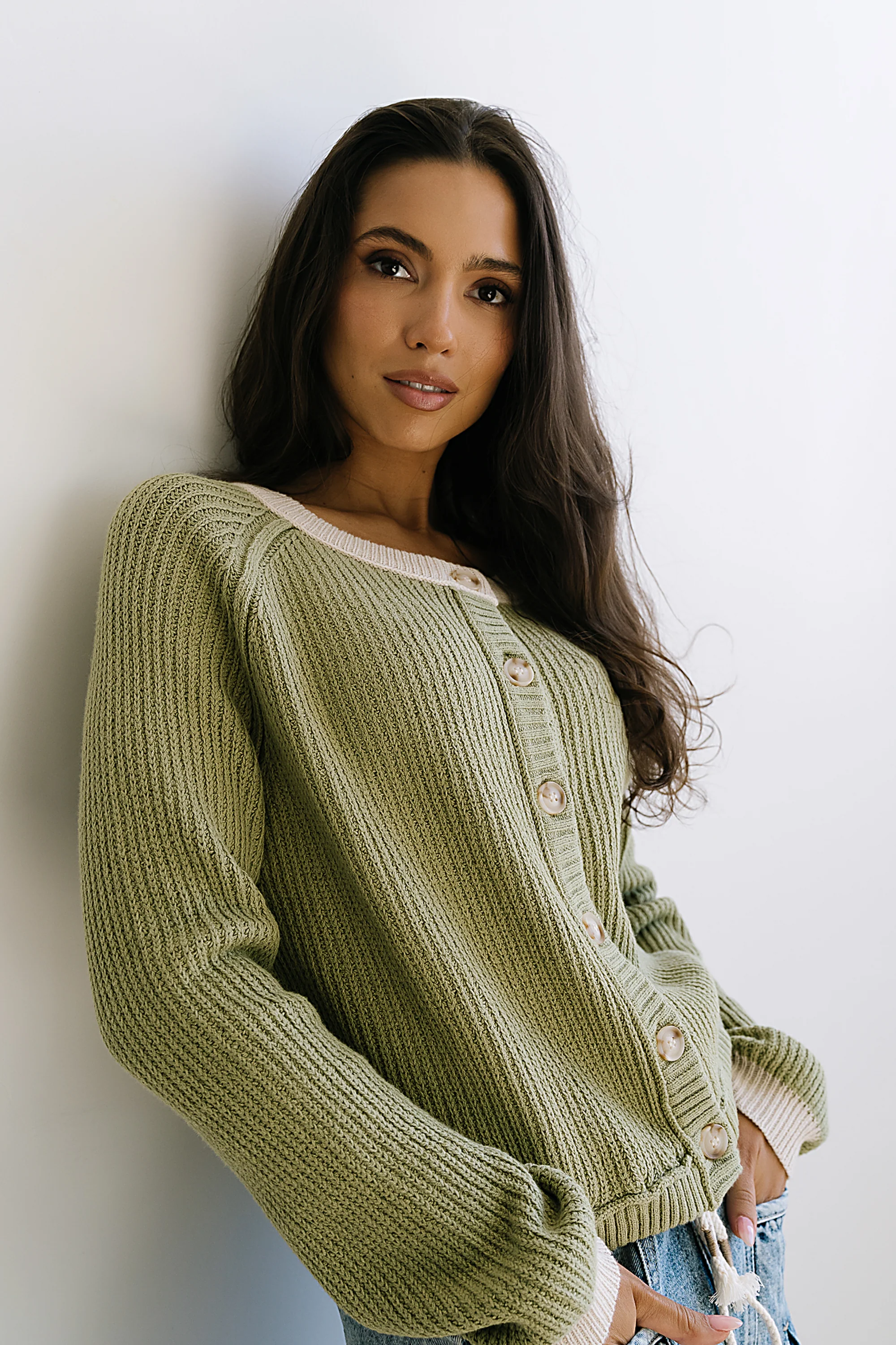 Margaret Contrast Cardigan - FINAL SALE - Image 6