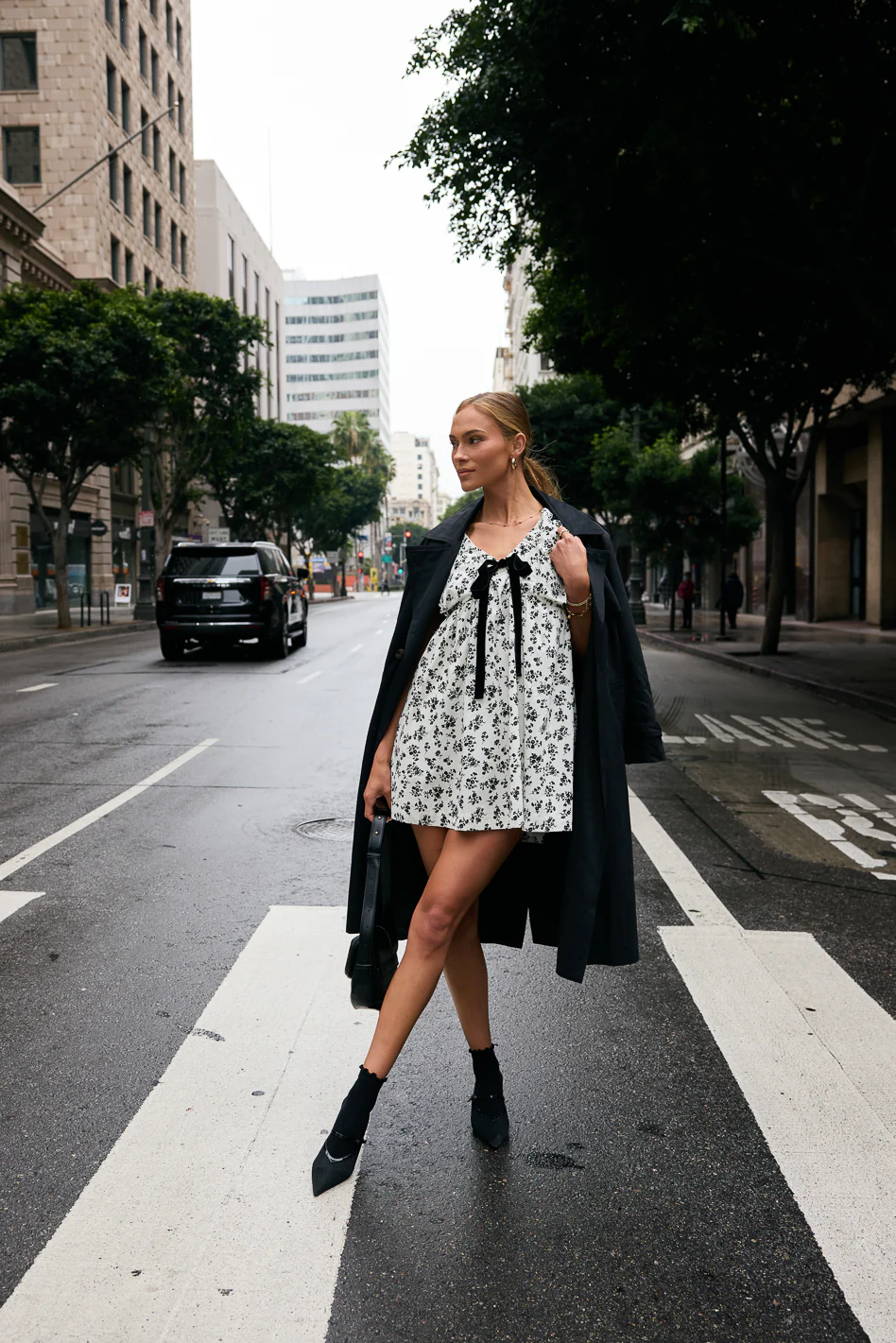 Margot Floral Babydoll Dress - FINAL SALE - Image 3