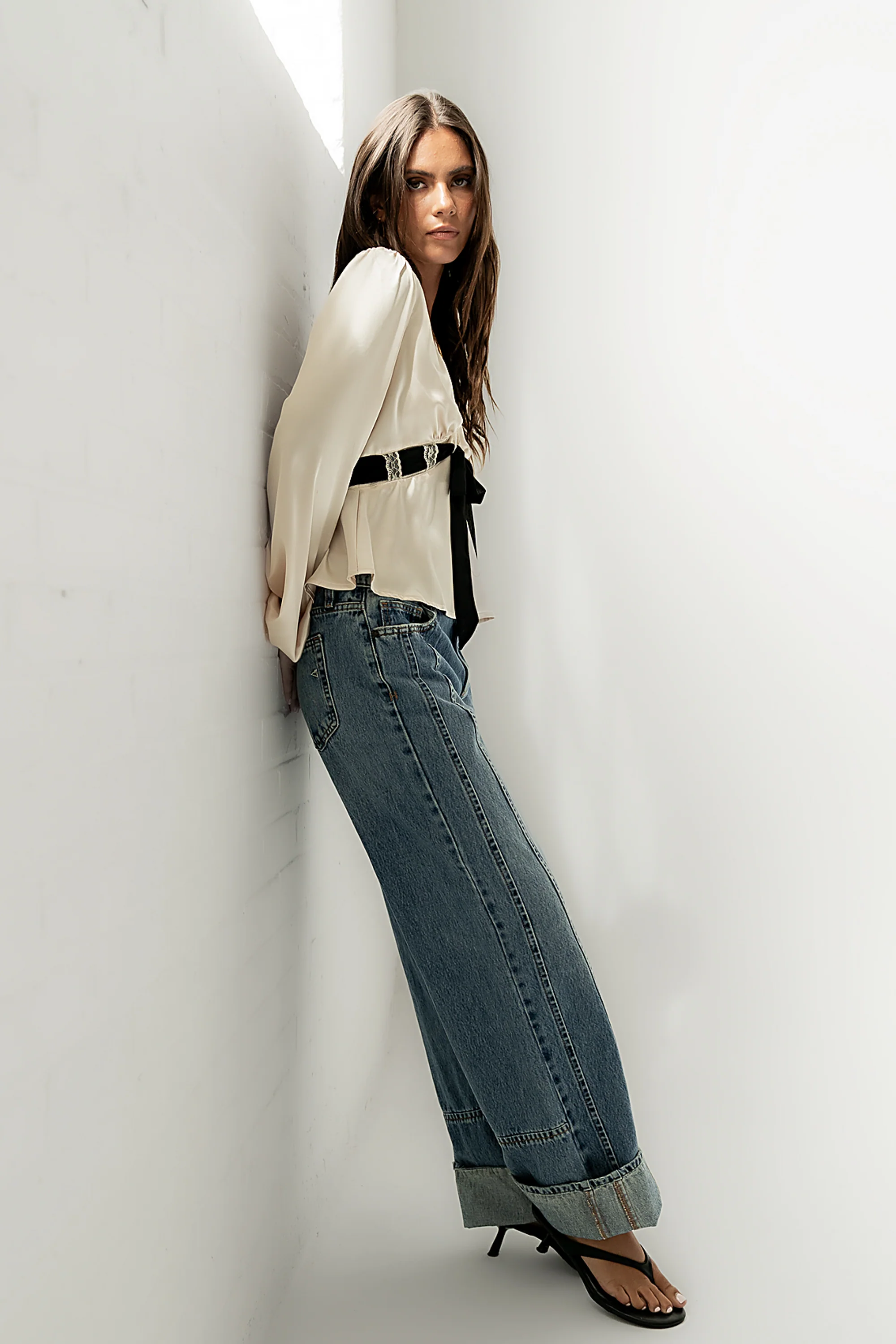 Margot Satin Blouse - FINAL SALE - Image 2