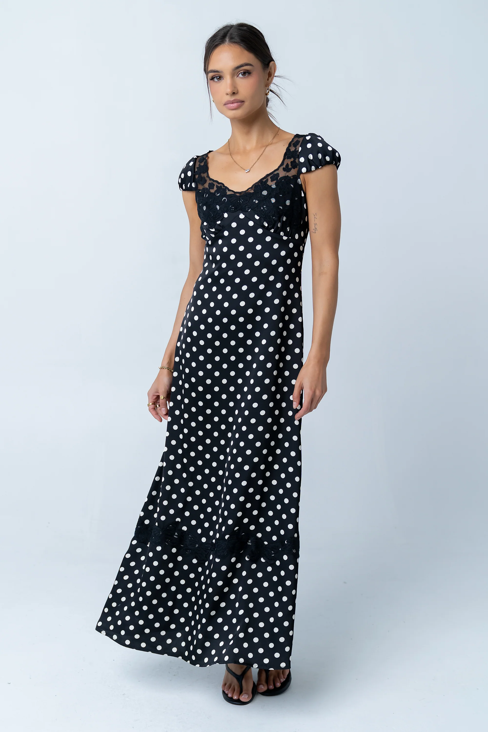 Marianna Polka Dot Maxi Dress
