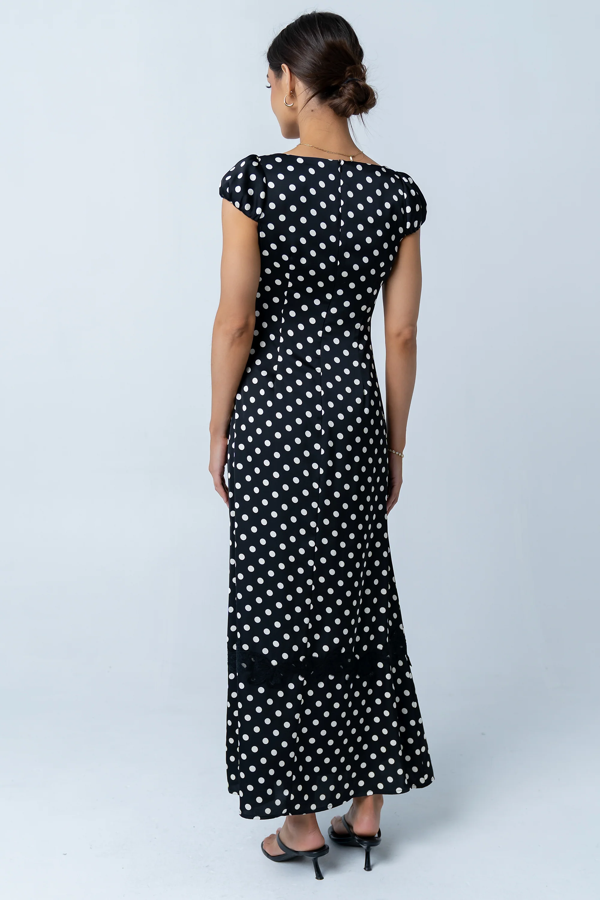 Marianna Polka Dot Maxi Dress - Image 3