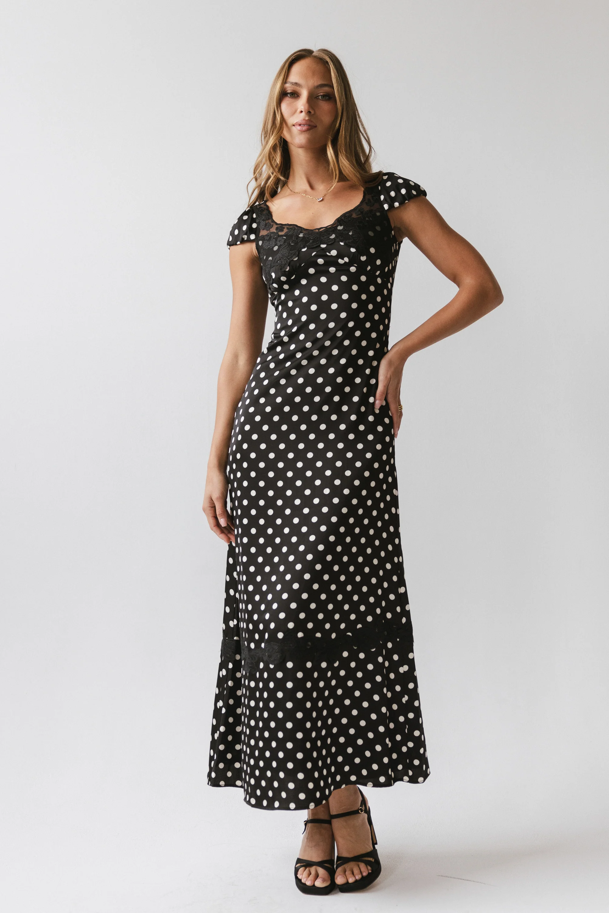 Marianna Polka Dot Maxi Dress - Image 6