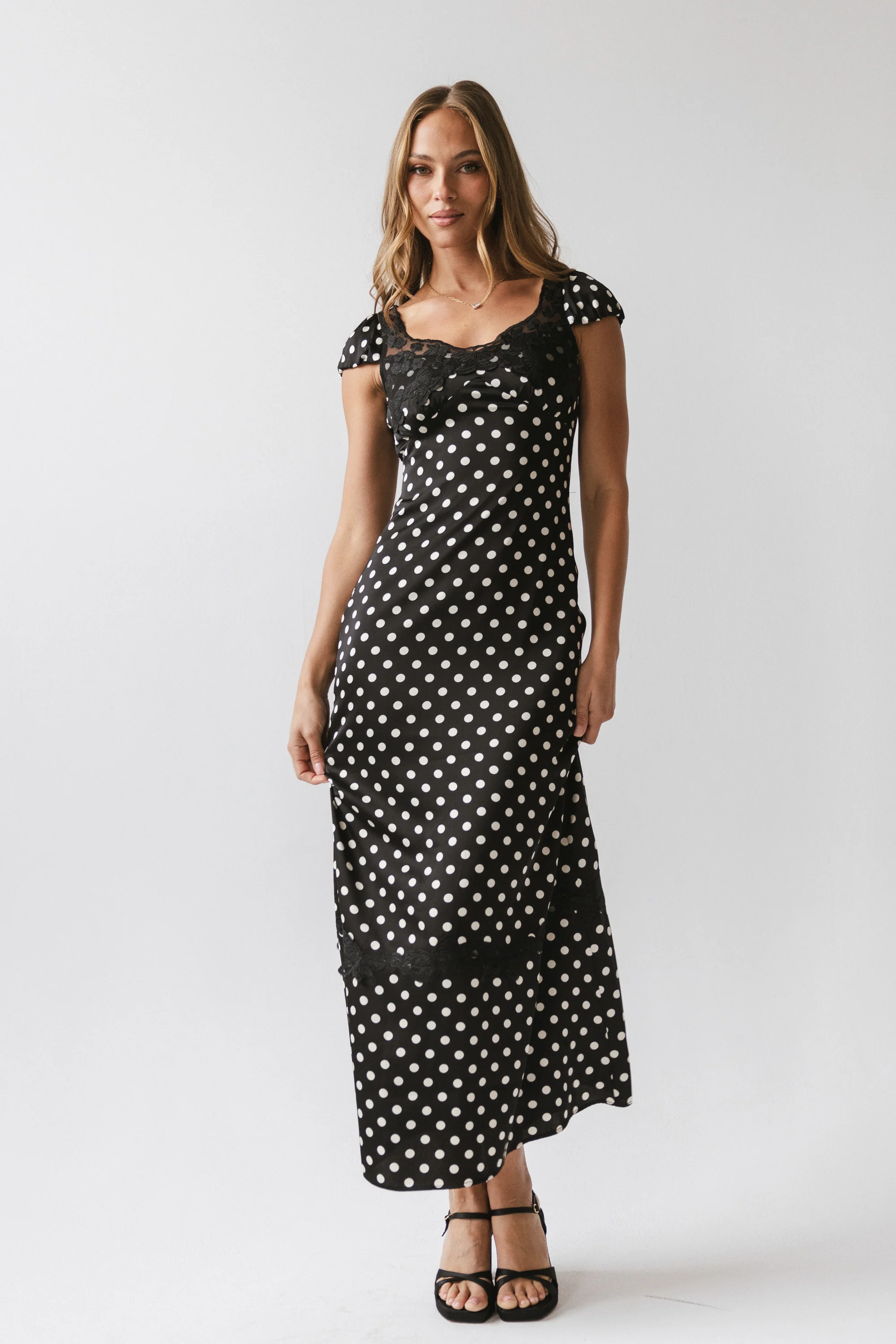 Marianna Polka Dot Maxi Dress - Image 8
