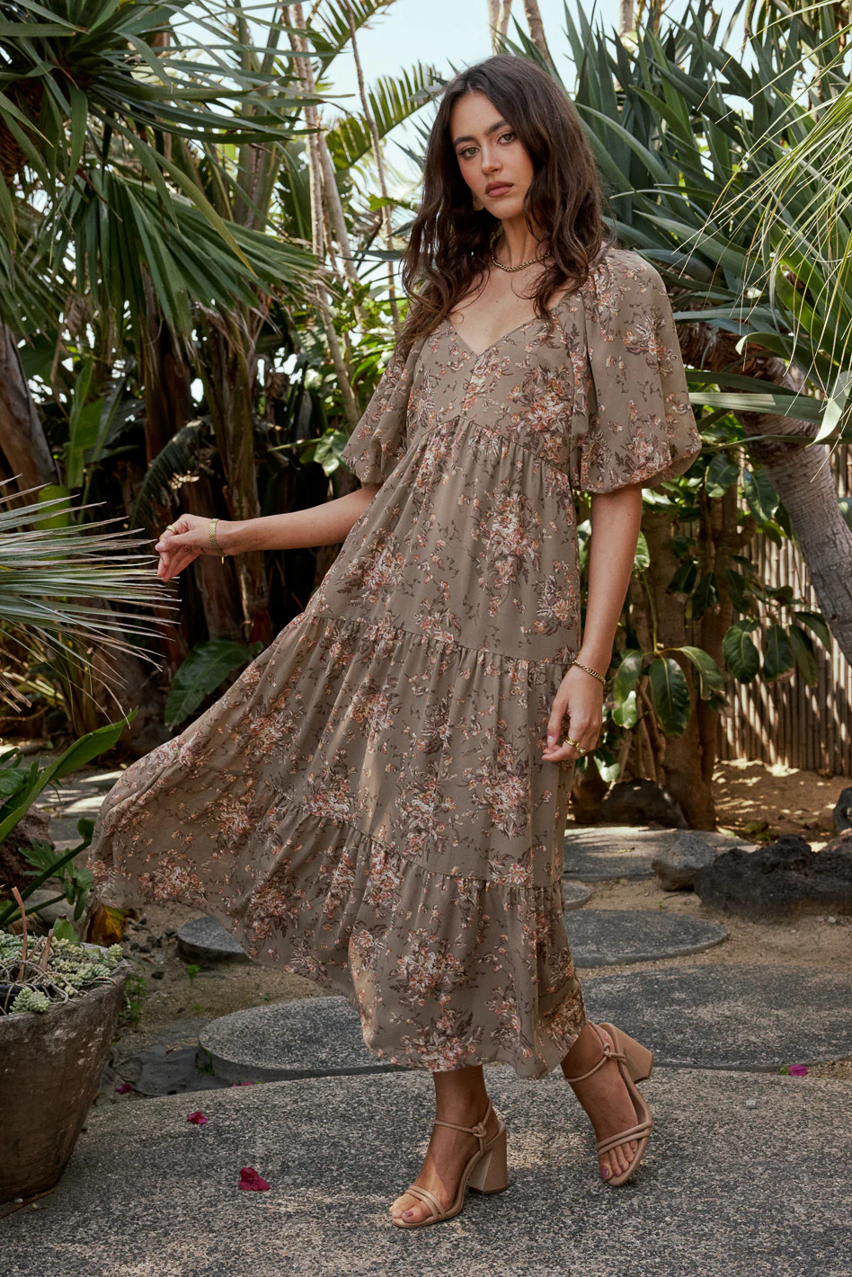 Maribel Dress in Olive - FINAL SALE - Image 2