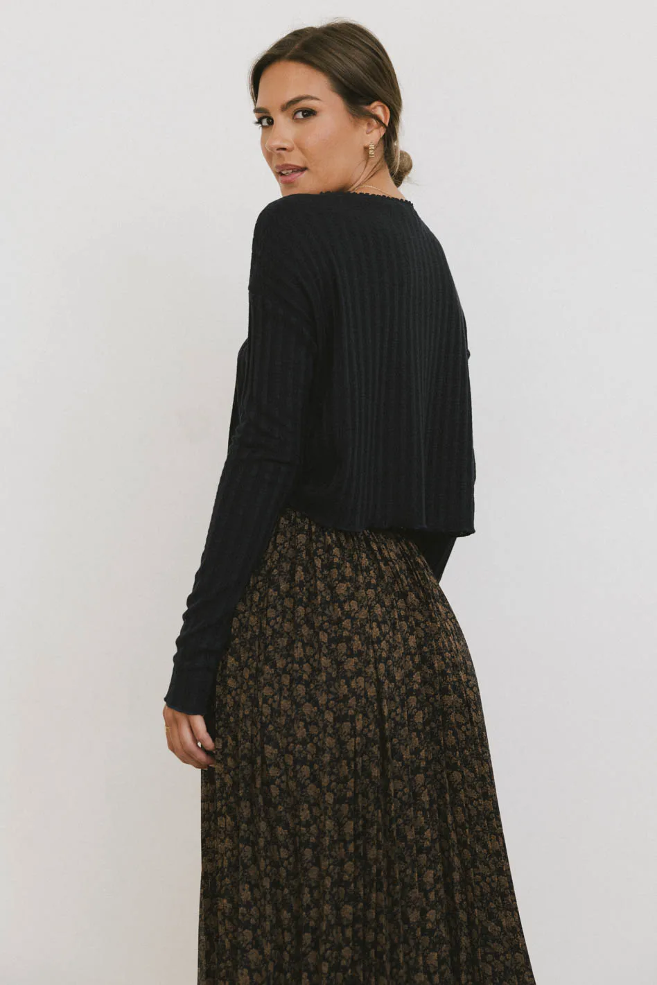 Marin Knit Top in Navy - FINAL SALE - Image 2