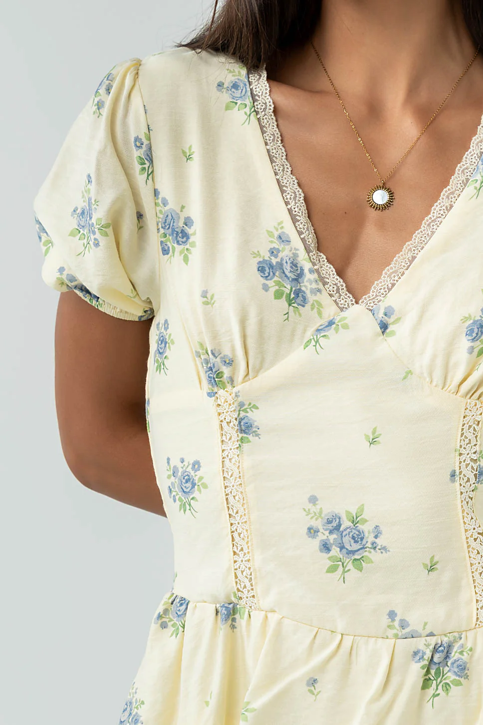 Marina Floral Mini Dress - Image 10
