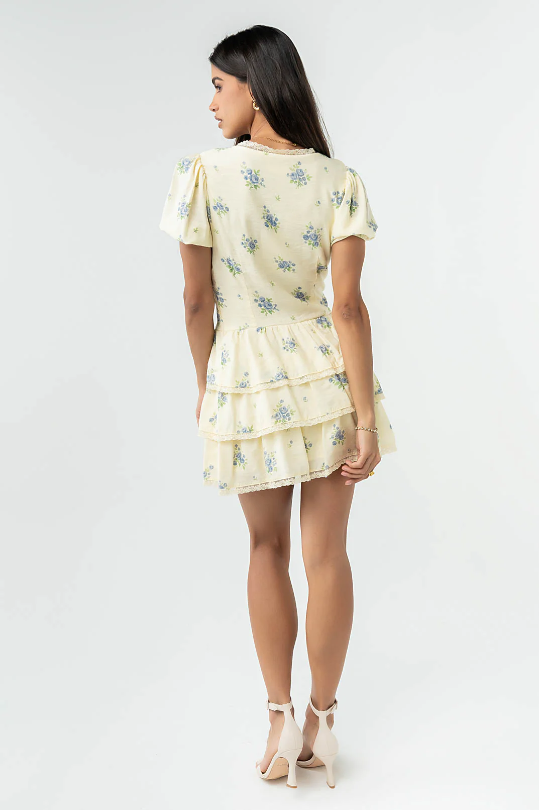Marina Floral Mini Dress - Image 12