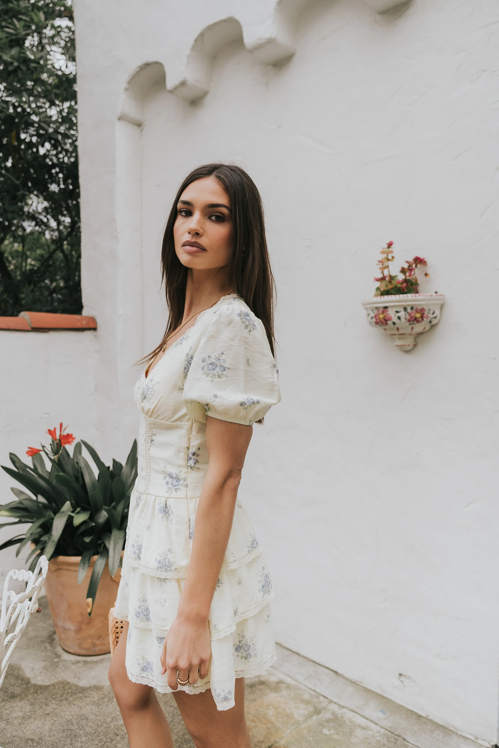 Marina Floral Mini Dress - Image 5