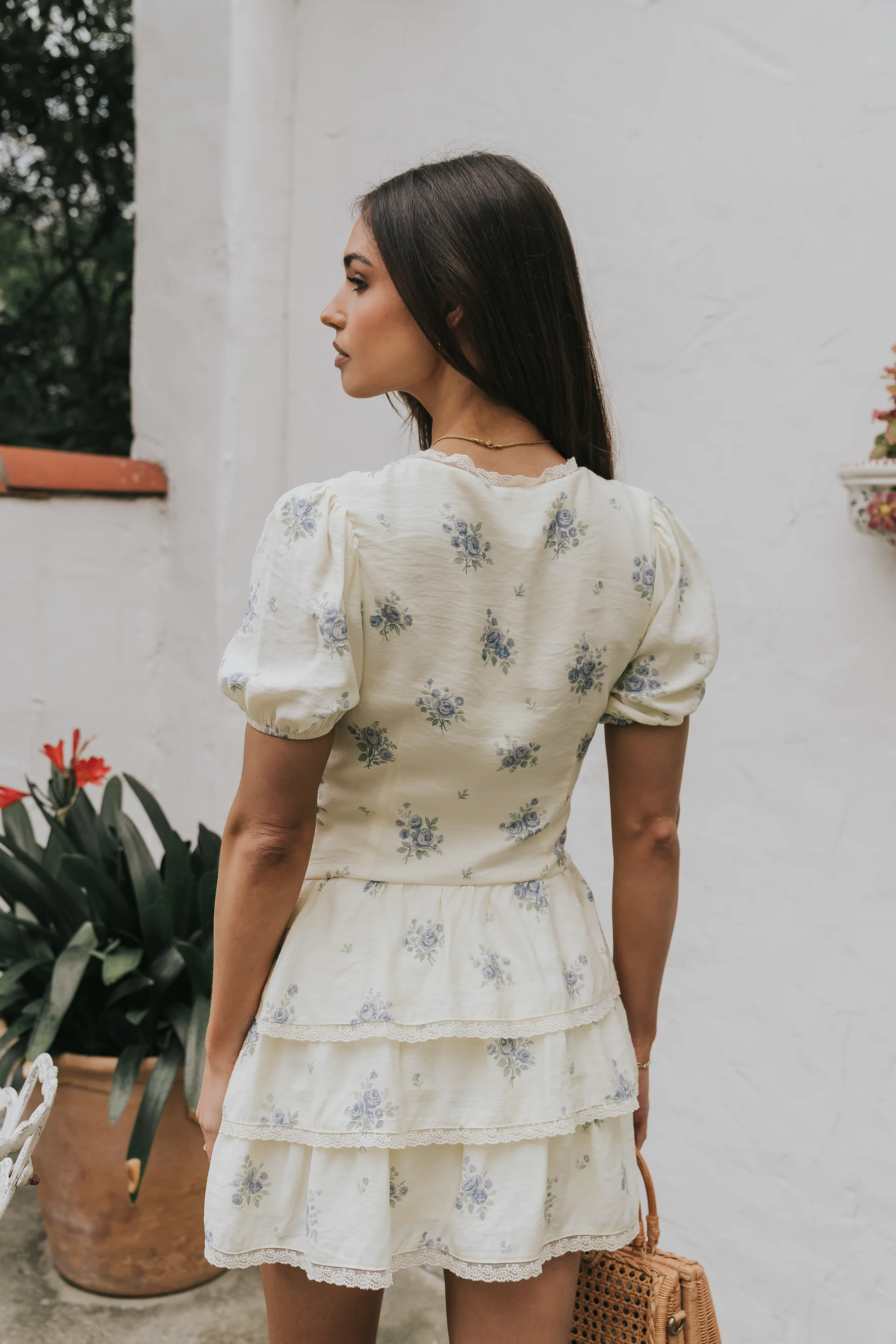 Marina Floral Mini Dress - Image 7
