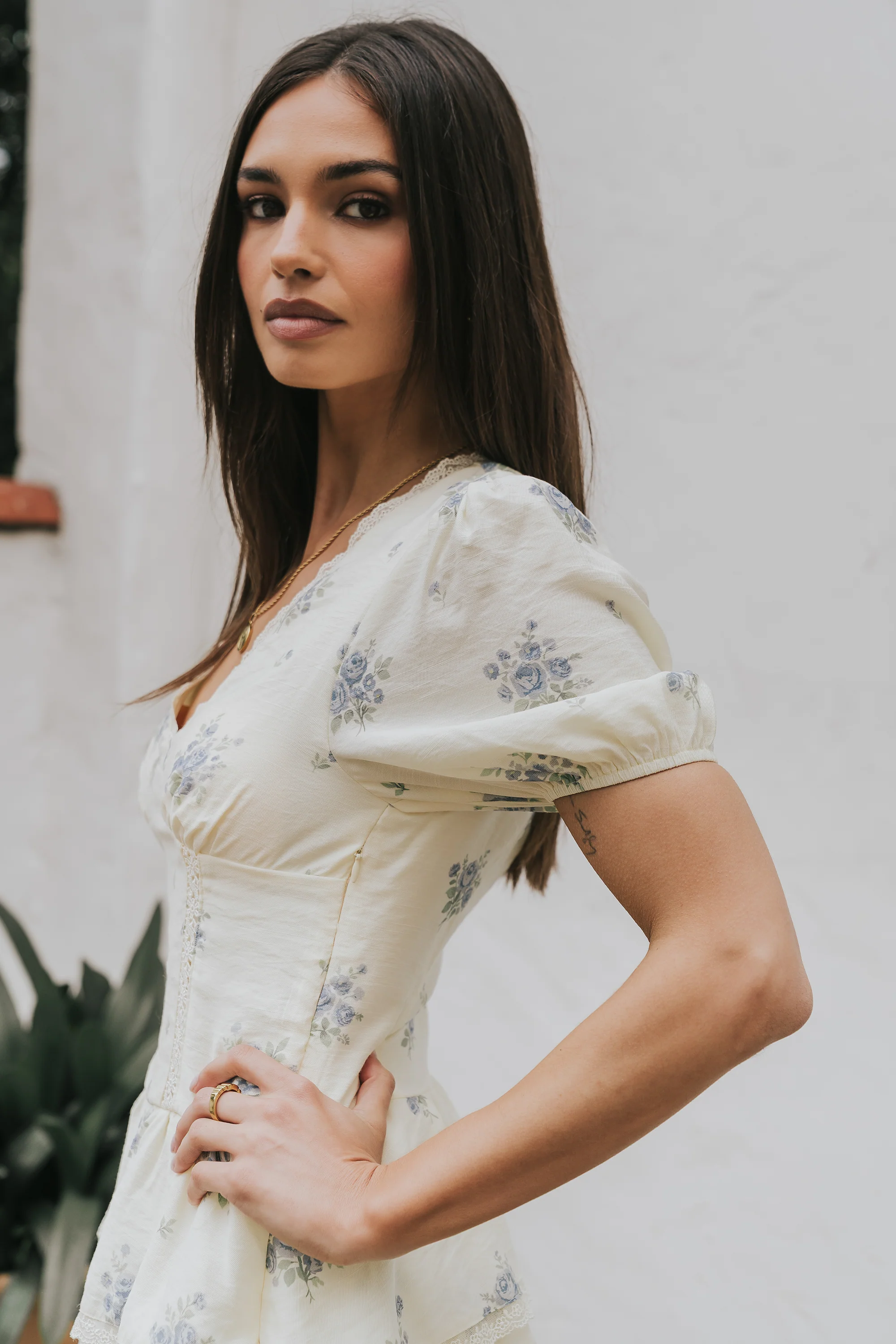 Marina Floral Mini Dress - Image 8