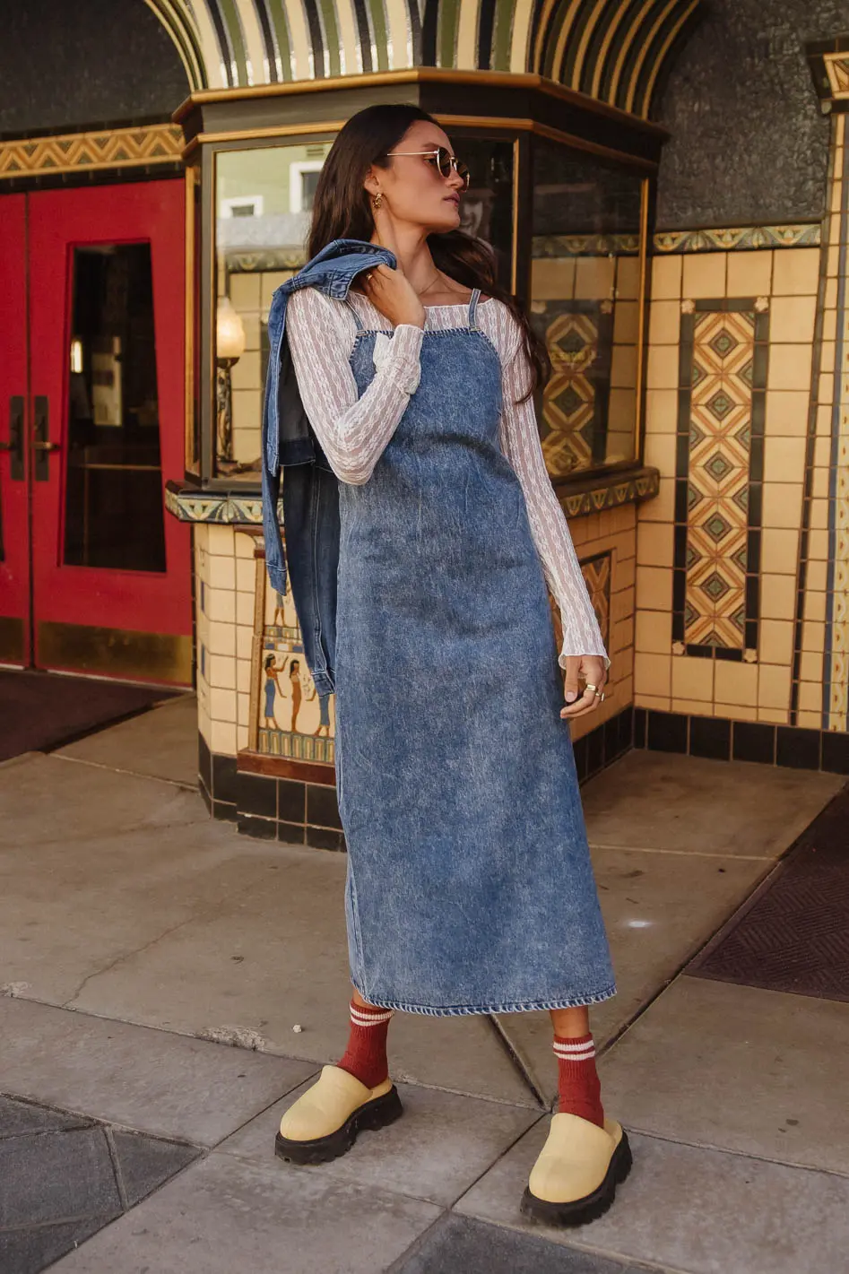 Marisol Denim Midi Dress - FINAL SALE - Image 4