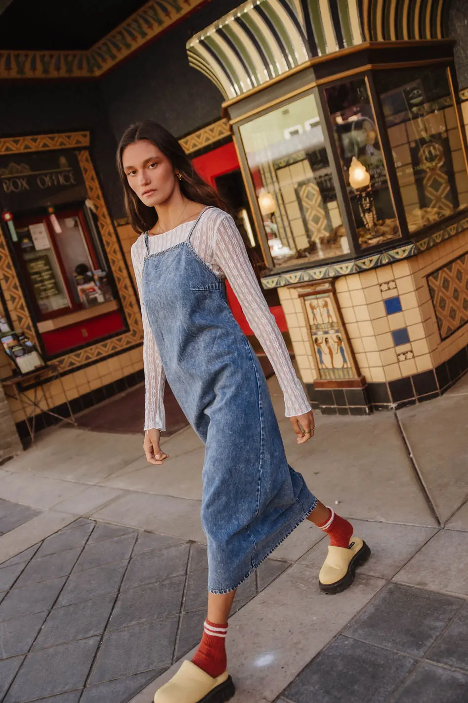 Marisol Denim Midi Dress - FINAL SALE - Image 5